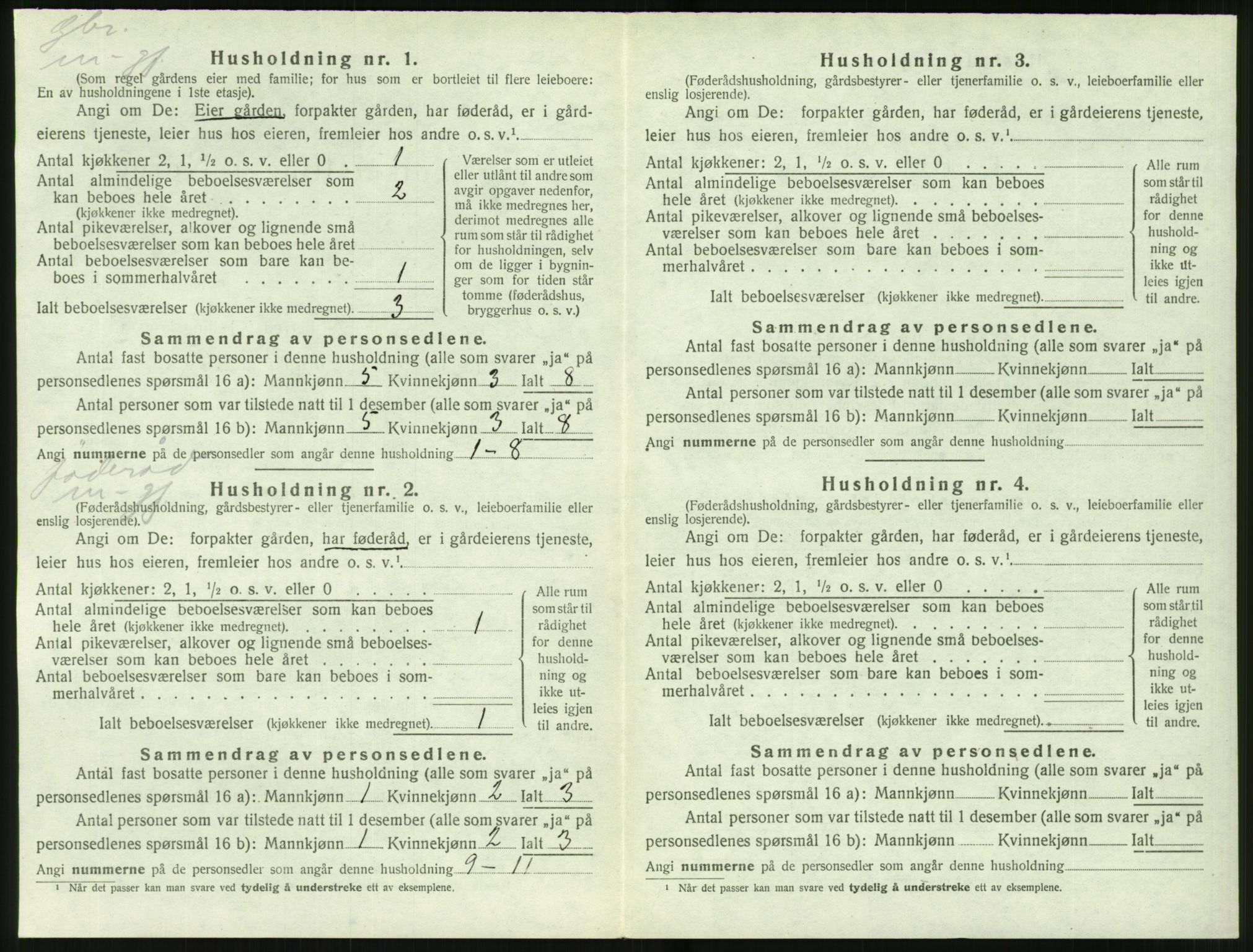 SAT, 1920 census for Hjørundfjord, 1920, p. 170