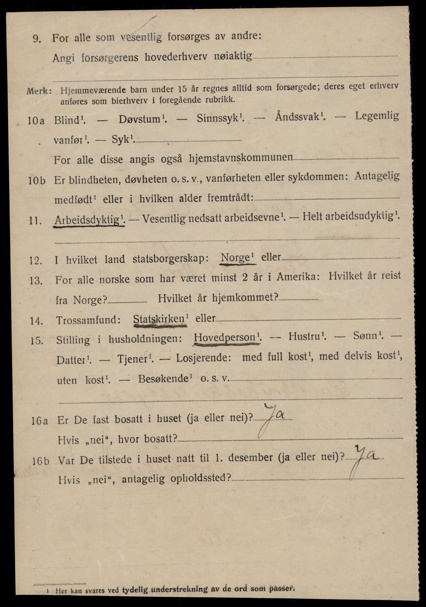 SAT, 1920 census for Vestnes, 1920, p. 1136