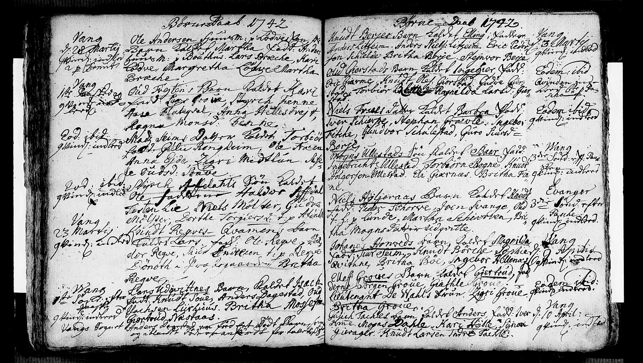 Voss sokneprestembete, AV/SAB-A-79001/H/Haa: Parish register (official) no. A 5, 1736-1743, p. 110