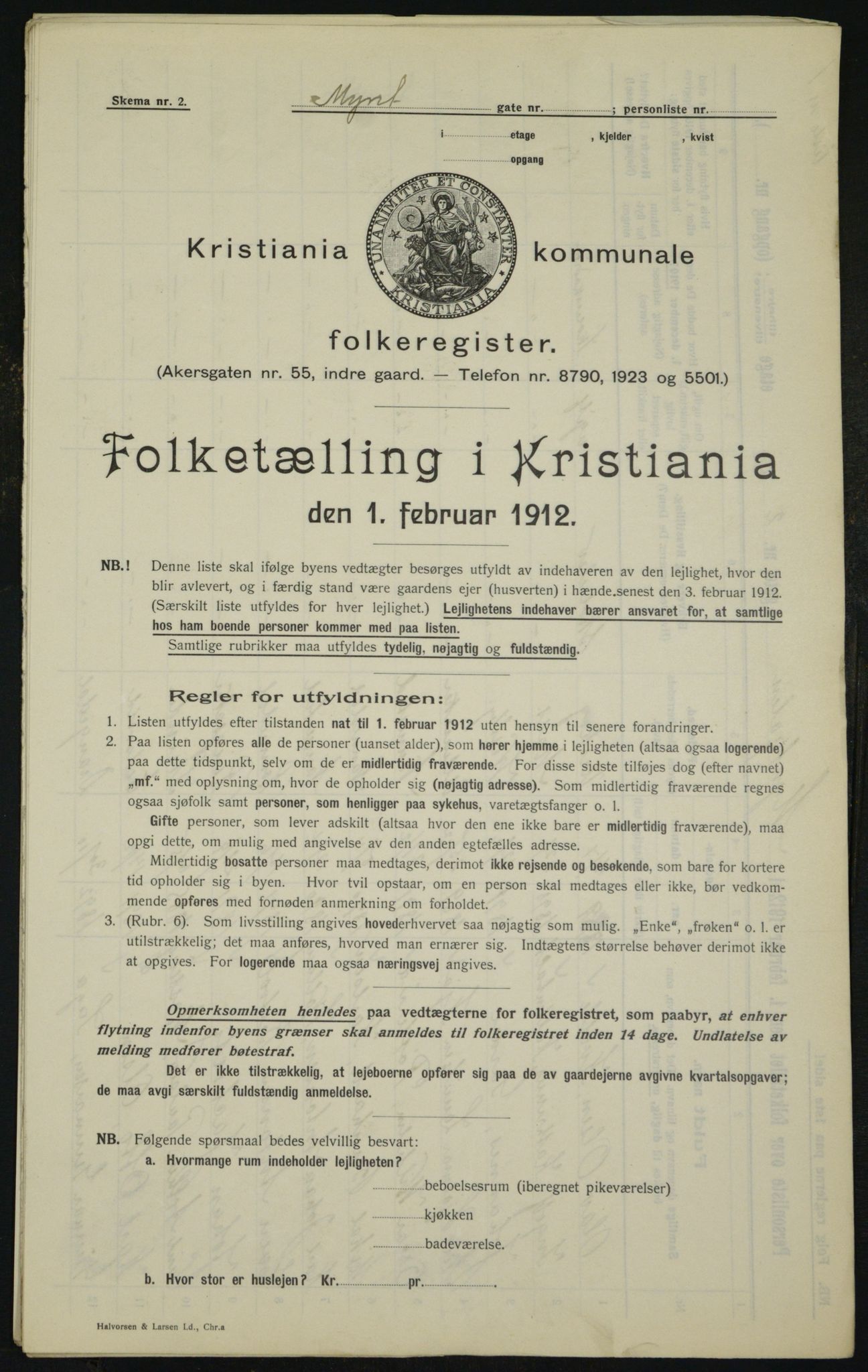 OBA, Municipal Census 1912 for Kristiania, 1912, p. 68863