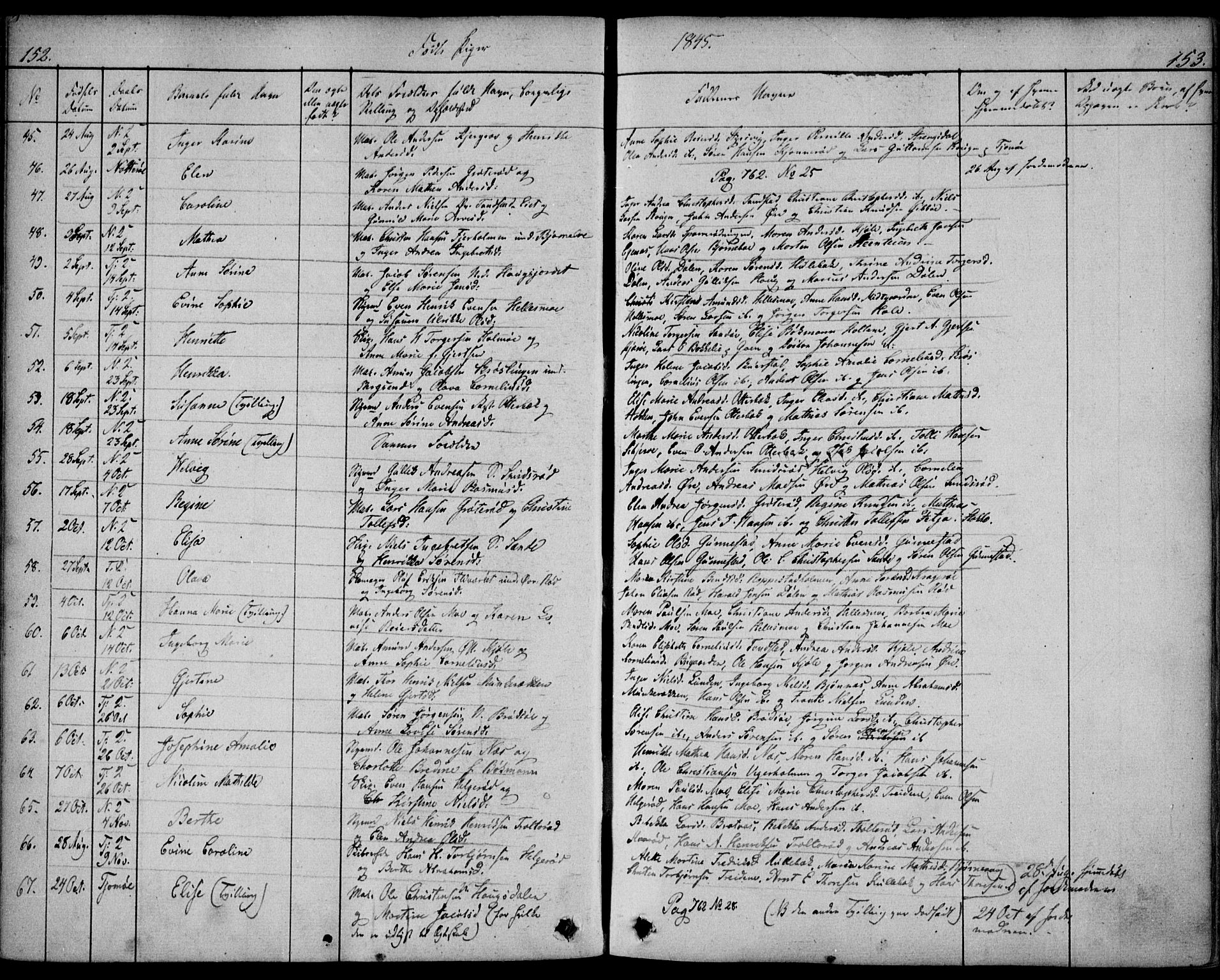 Nøtterøy kirkebøker, AV/SAKO-A-354/F/Fa/L0005: Parish register (official) no. I 5, 1839-1852, p. 152-153