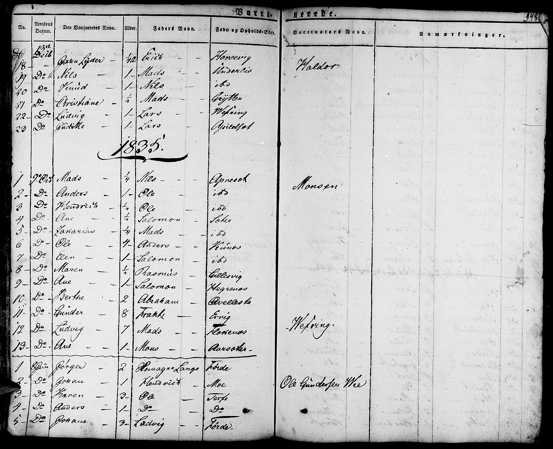 Førde sokneprestembete, SAB/A-79901/H/Haa/Haaa/L0006: Parish register (official) no. A 6, 1821-1842, p. 548