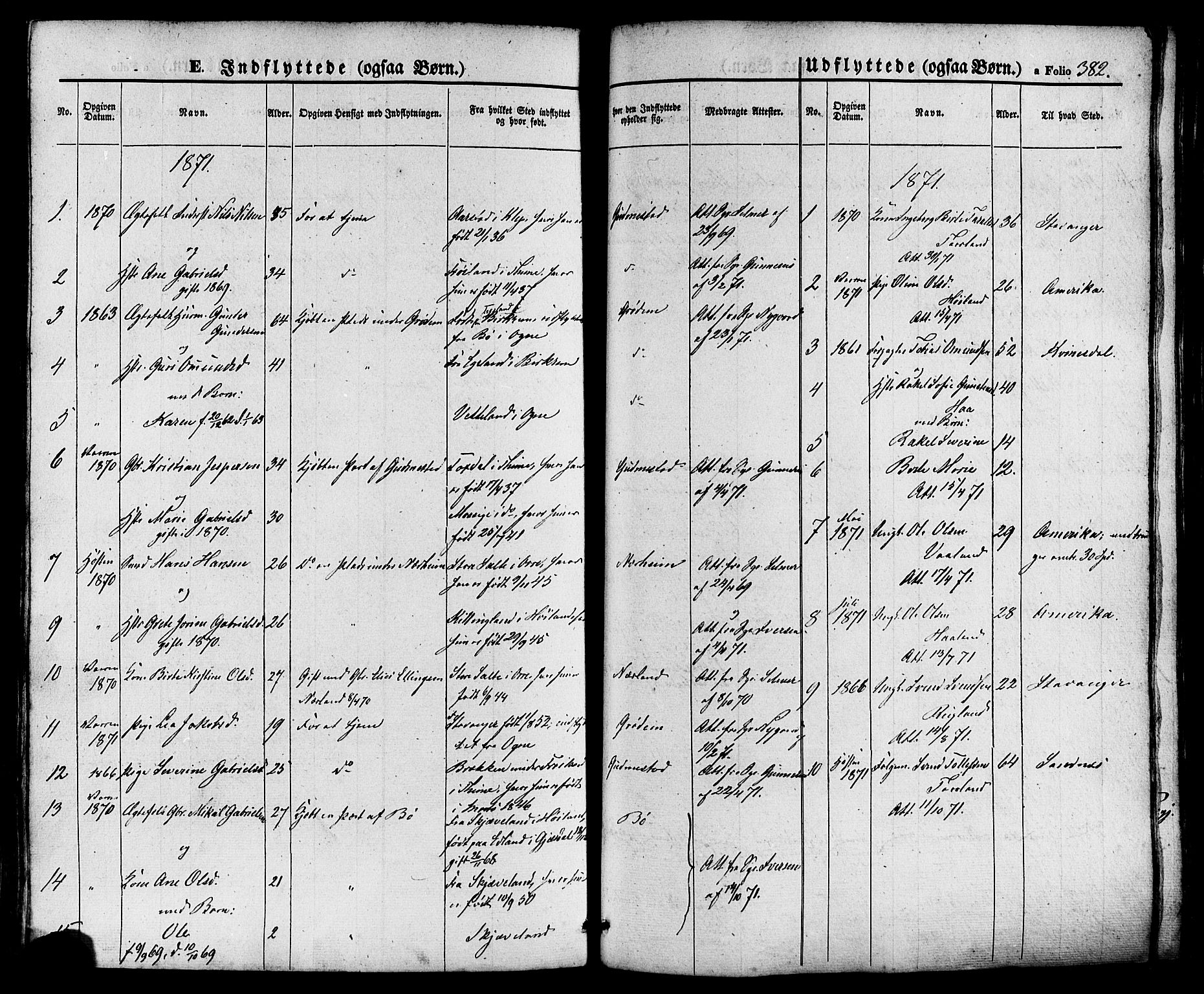 Hå sokneprestkontor, AV/SAST-A-101801/001/30BA/L0008: Parish register (official) no. A 7, 1853-1878, p. 382