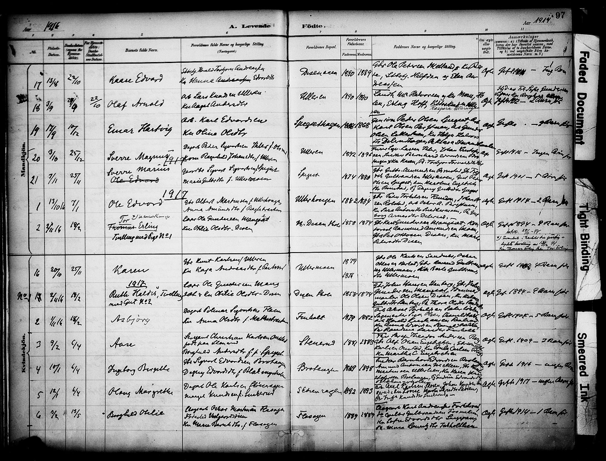 Sør-Odal prestekontor, AV/SAH-PREST-030/H/Ha/Haa/L0008: Parish register (official) no. 8, 1886-1922, p. 97