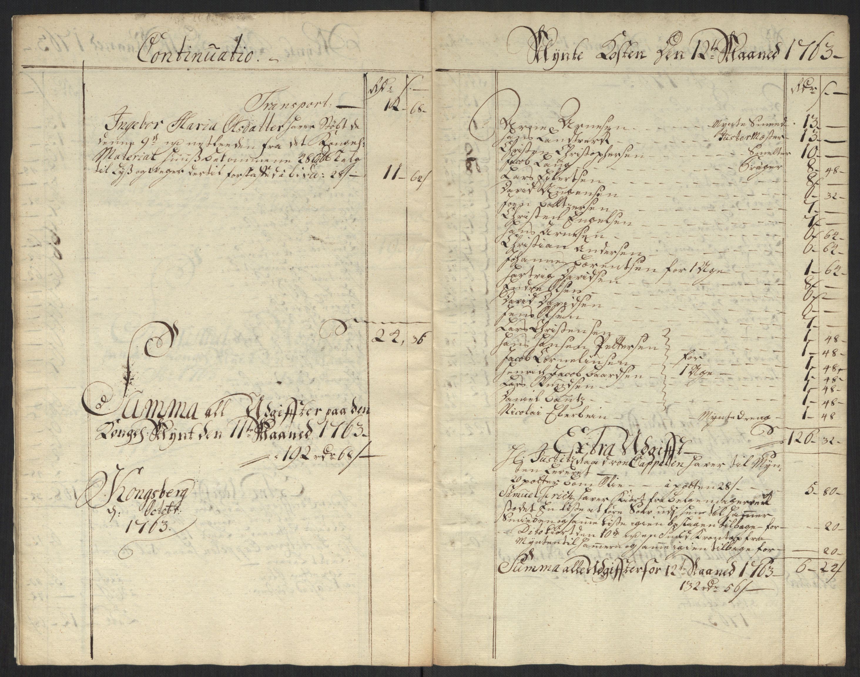 Rentekammeret inntil 1814, Realistisk ordnet avdeling, RA/EA-4070/Oa/L0010: [Y8]: Regninger for Kongsbergs mynt., 1760-1805, p. 42