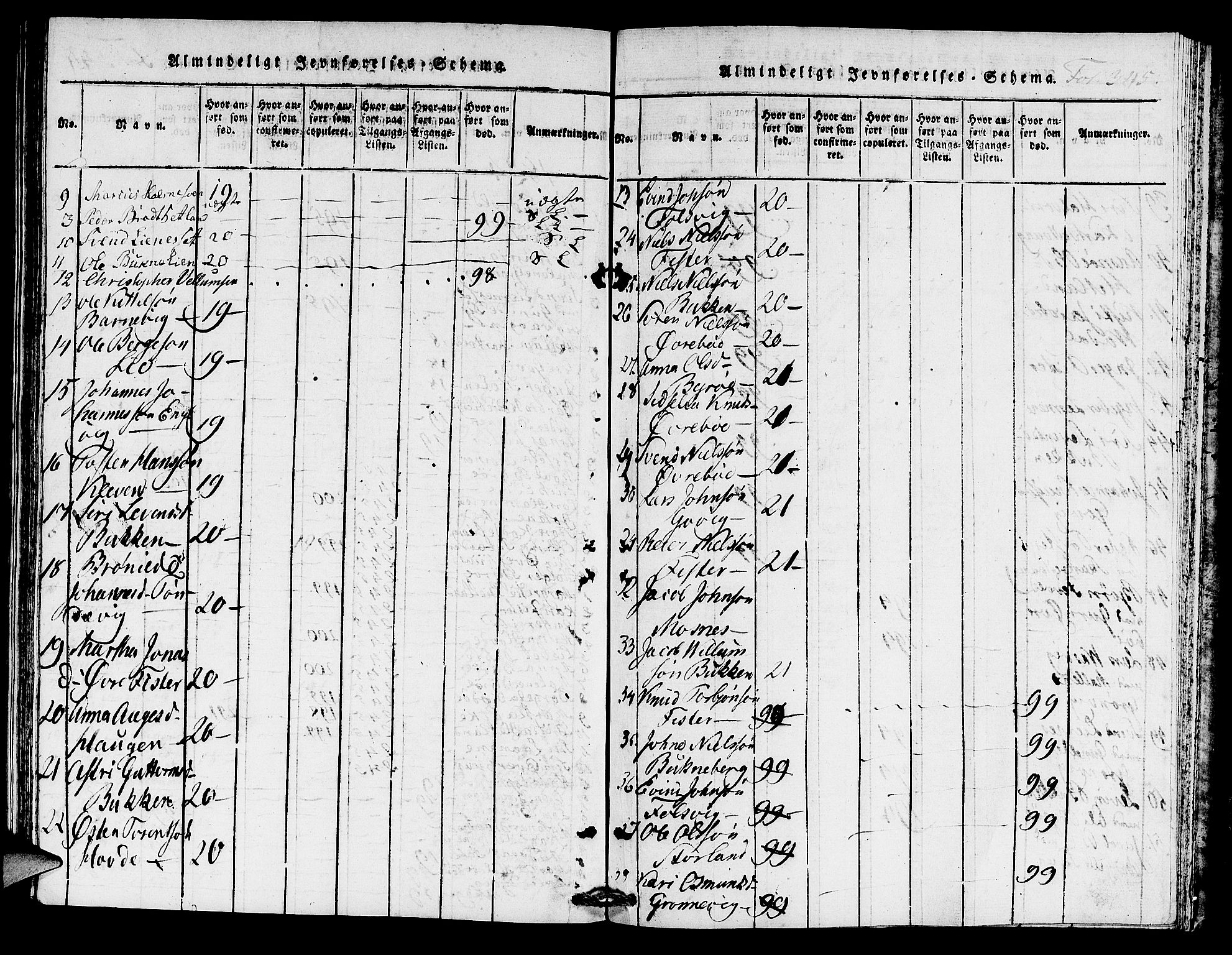 Hjelmeland sokneprestkontor, AV/SAST-A-101843/01/IV/L0004: Parish register (official) no. A 4, 1816-1834, p. 345