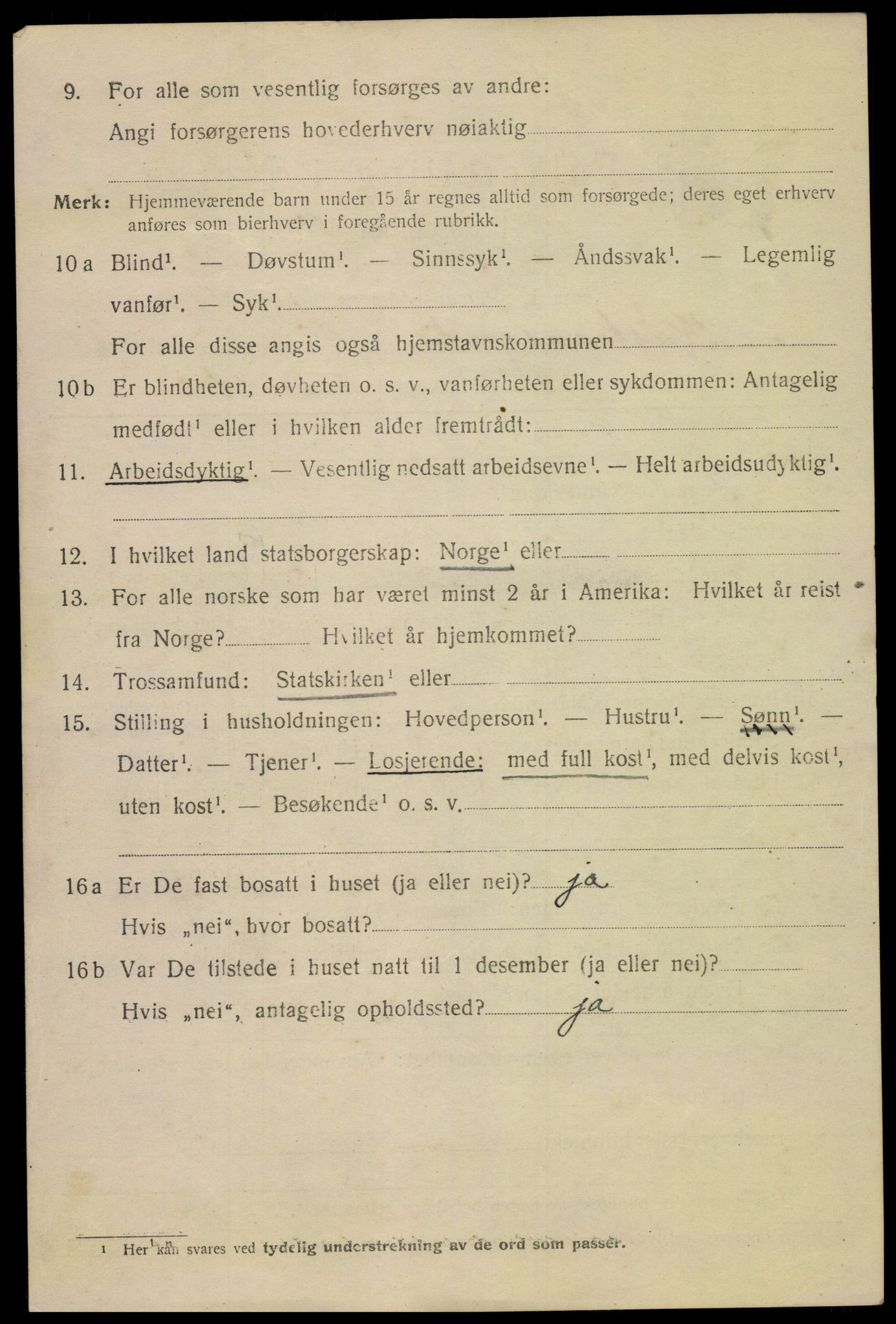 SAK, 1920 census for Kristiansand, 1920, p. 20052