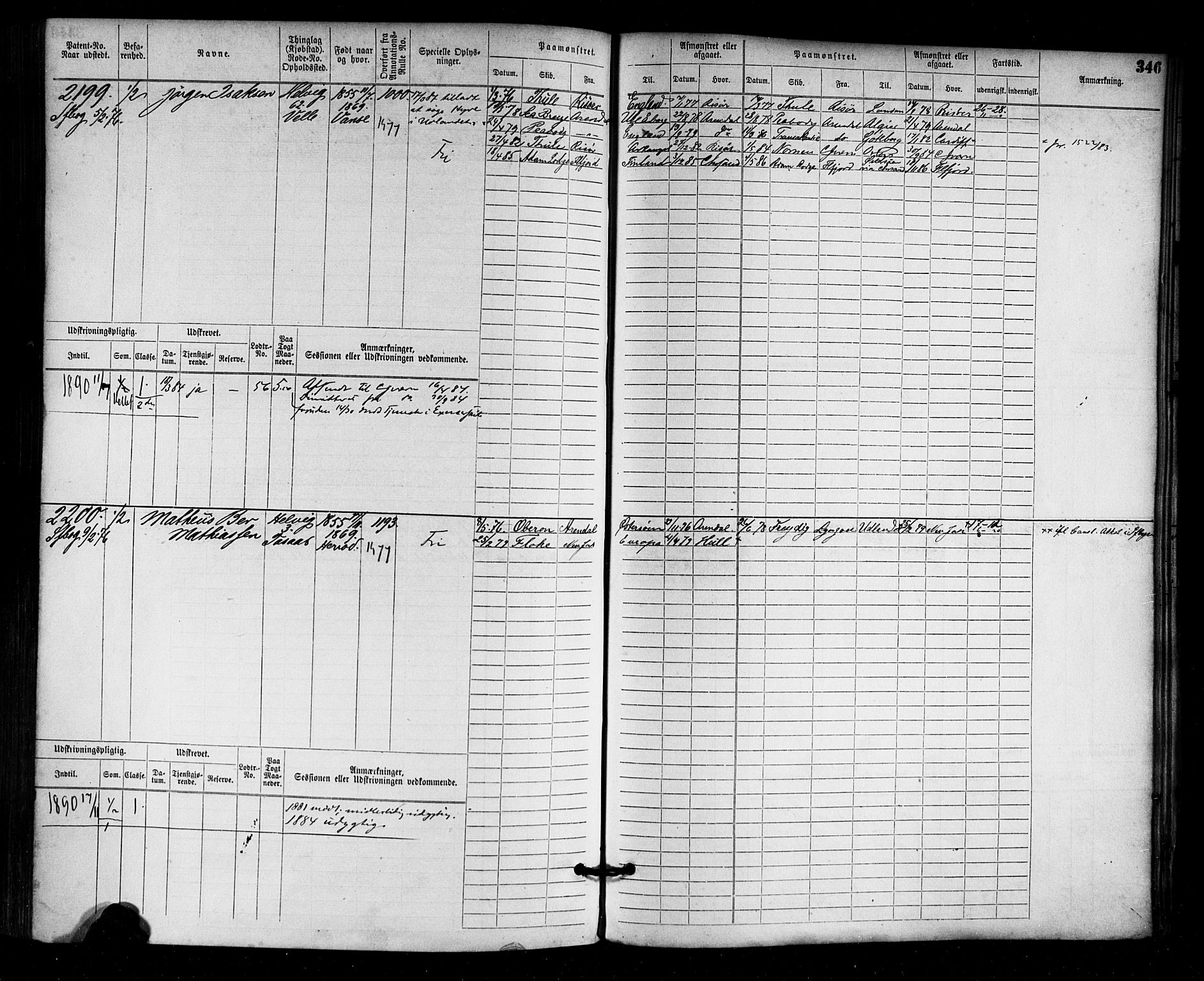 Farsund mønstringskrets, AV/SAK-2031-0017/F/Fb/L0003: Hovedrulle nr 1509-2274, M-6, 1868-1915, p. 352