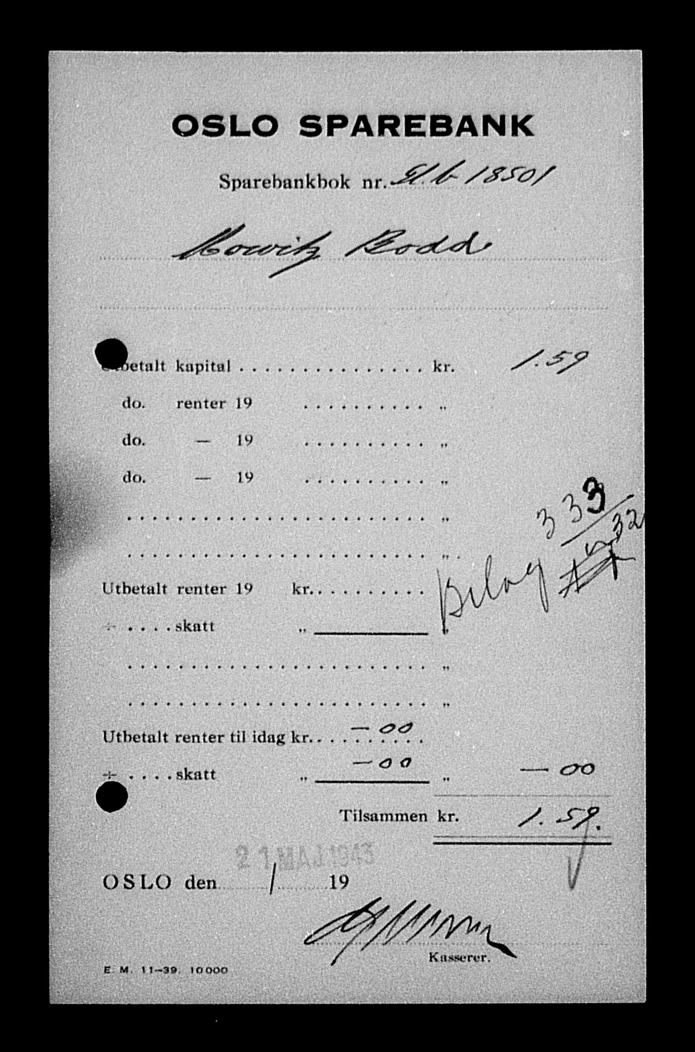 Justisdepartementet, Tilbakeføringskontoret for inndratte formuer, AV/RA-S-1564/H/Hc/Hcc/L0927: --, 1945-1947, p. 83