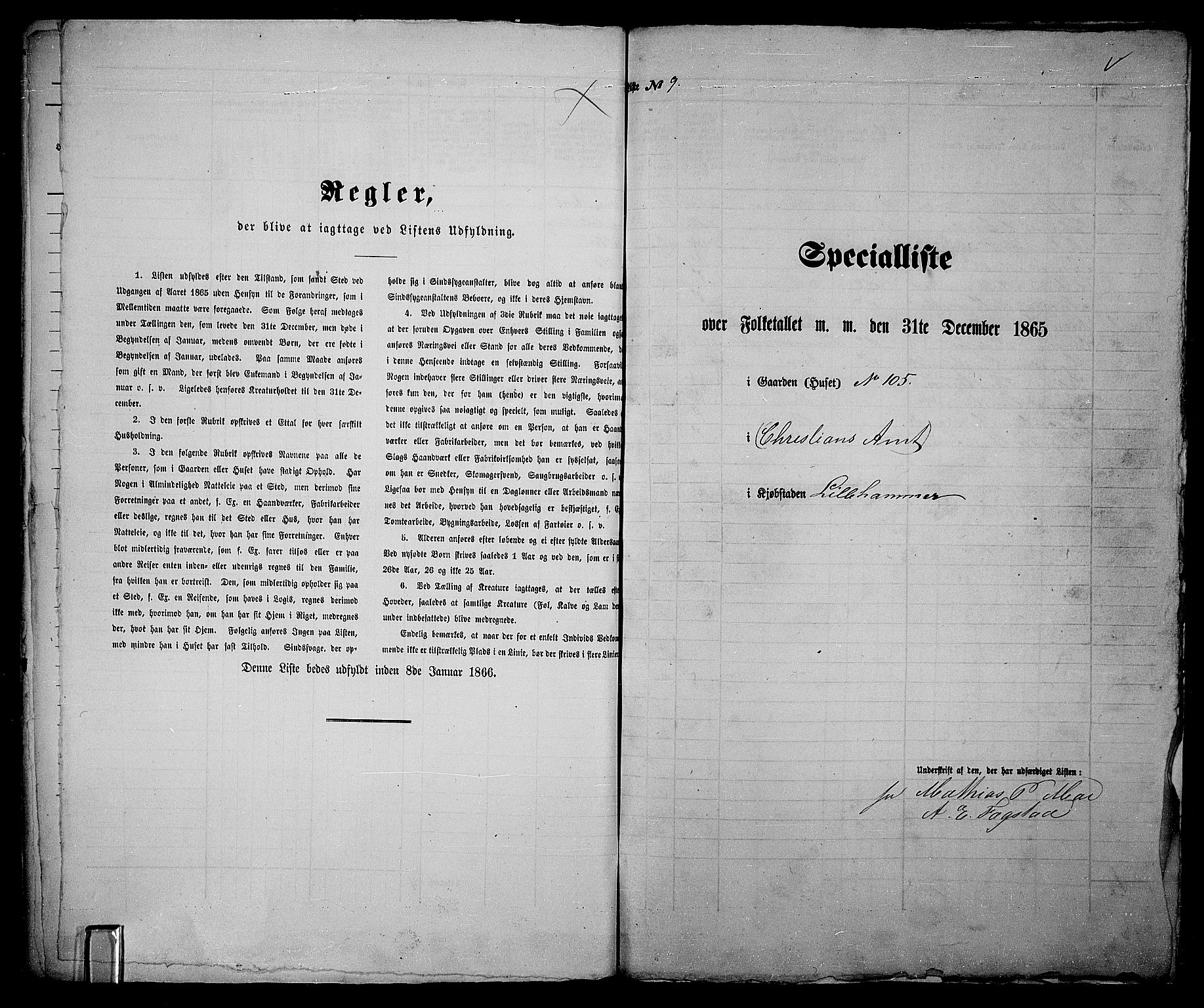 RA, 1865 census for Fåberg/Lillehammer, 1865, p. 24