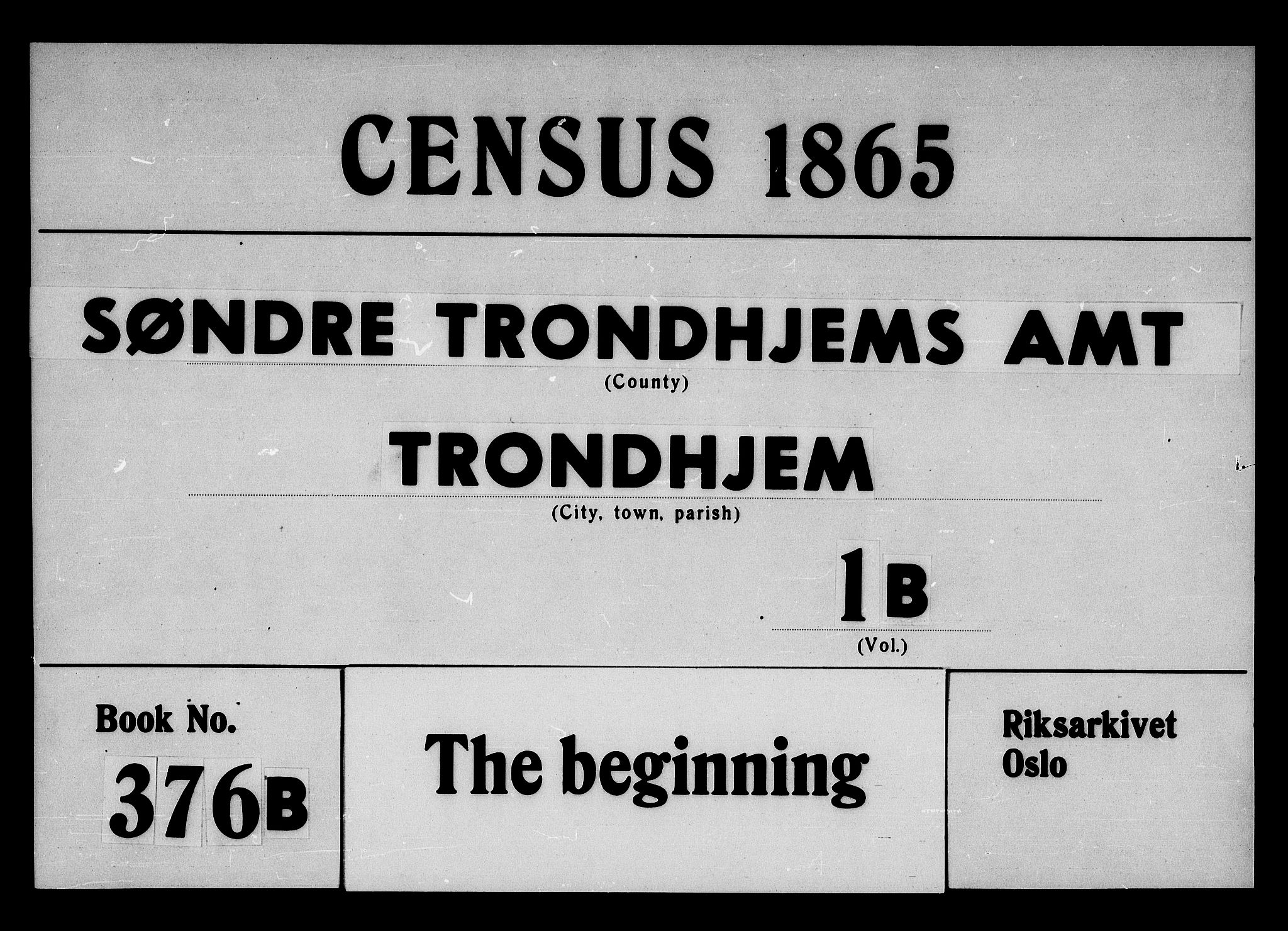 RA, 1865 census for Trondheim, 1865, p. 33