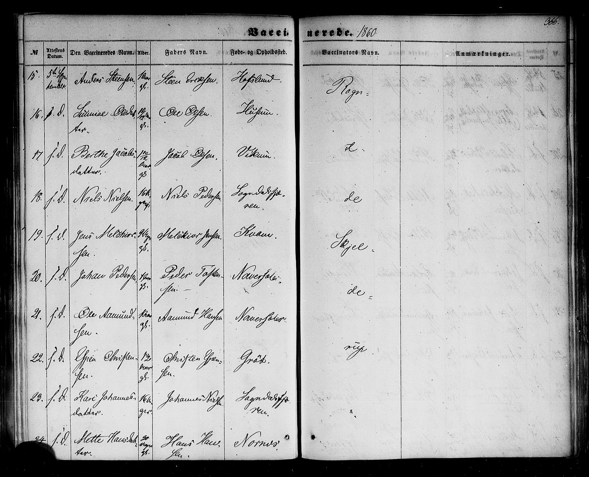 Sogndal sokneprestembete, AV/SAB-A-81301/H/Haa/Haaa/L0013: Parish register (official) no. A 13, 1859-1877, p. 366