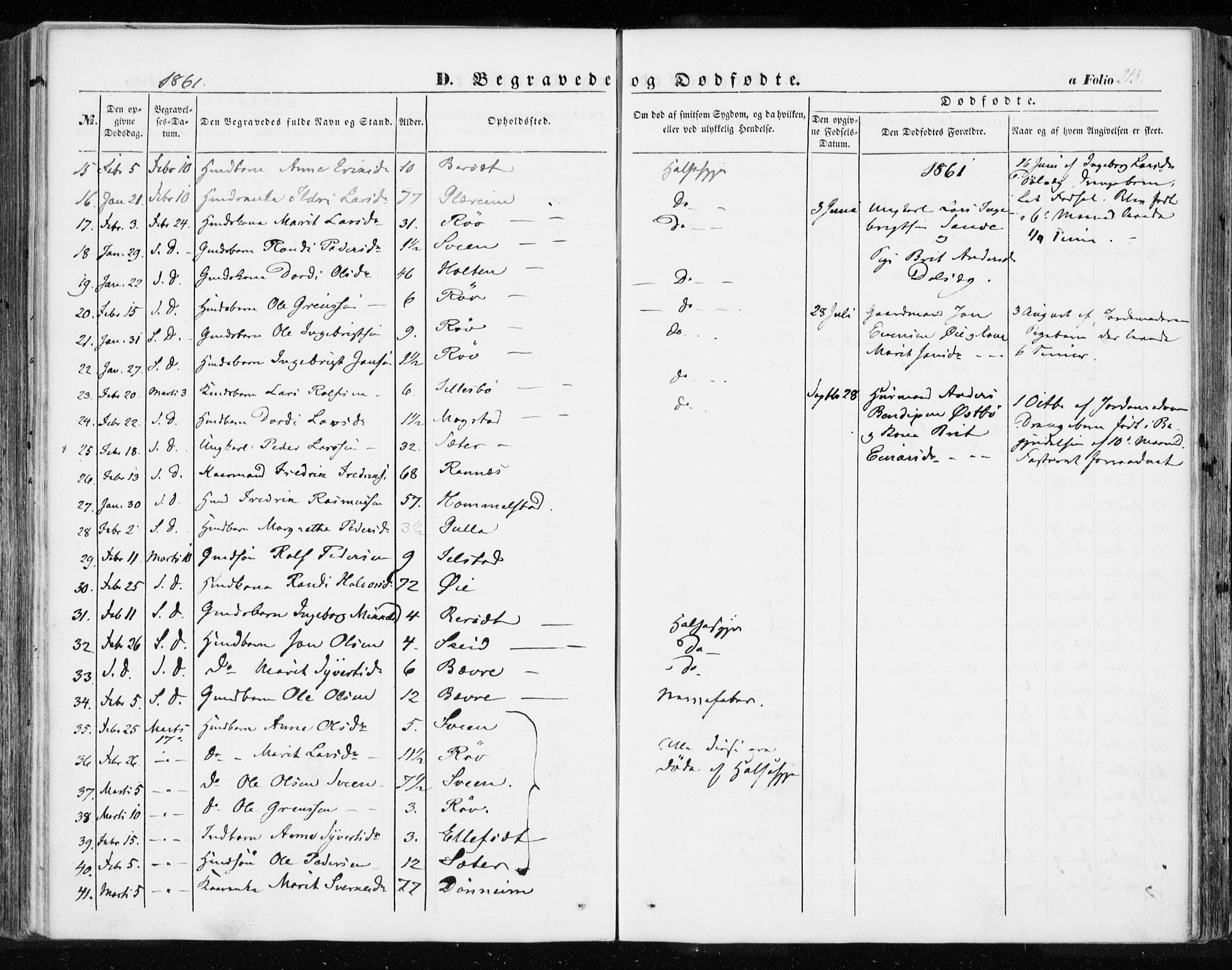 Ministerialprotokoller, klokkerbøker og fødselsregistre - Møre og Romsdal, AV/SAT-A-1454/595/L1044: Parish register (official) no. 595A06, 1852-1863, p. 213