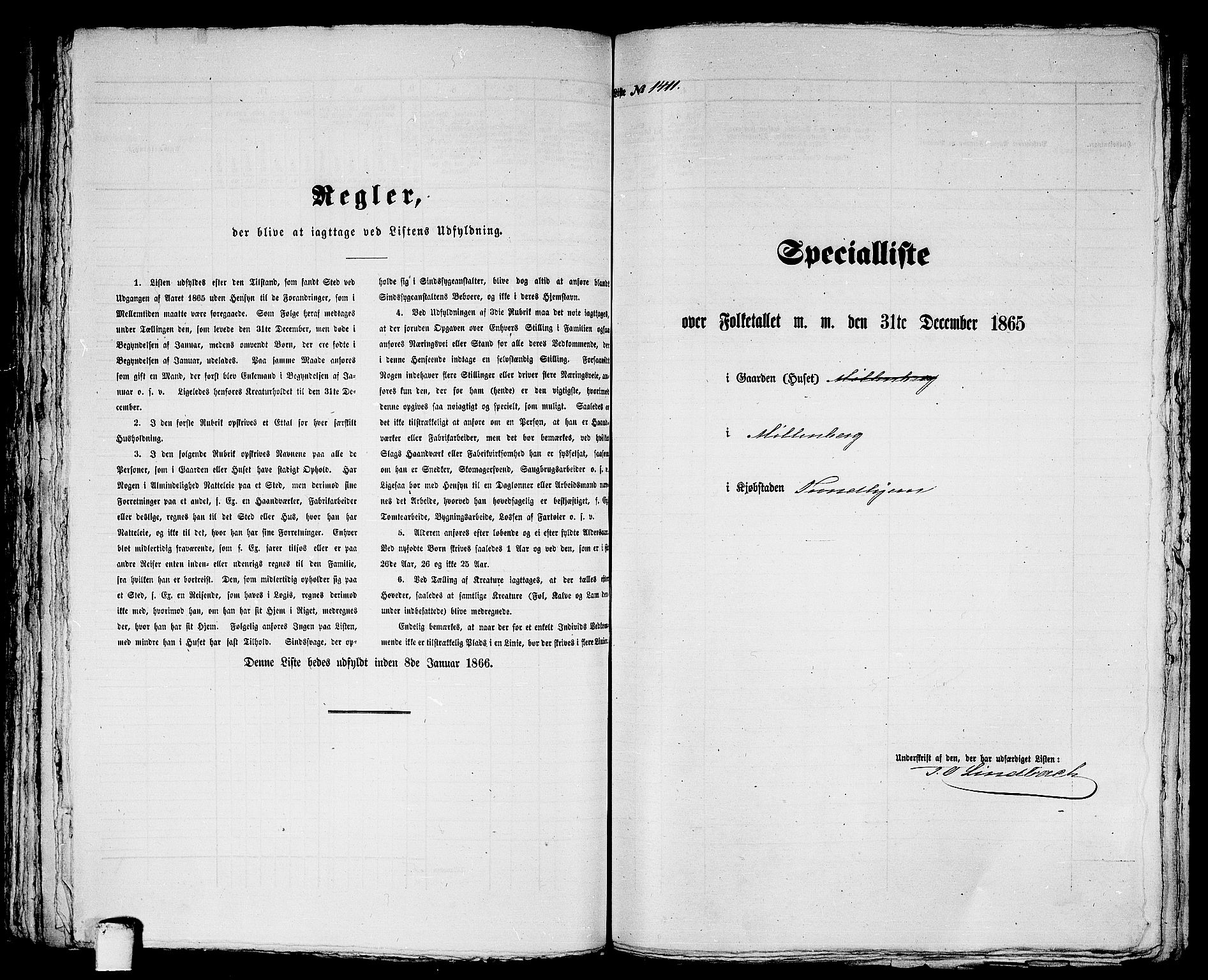 RA, 1865 census for Trondheim, 1865, p. 2921