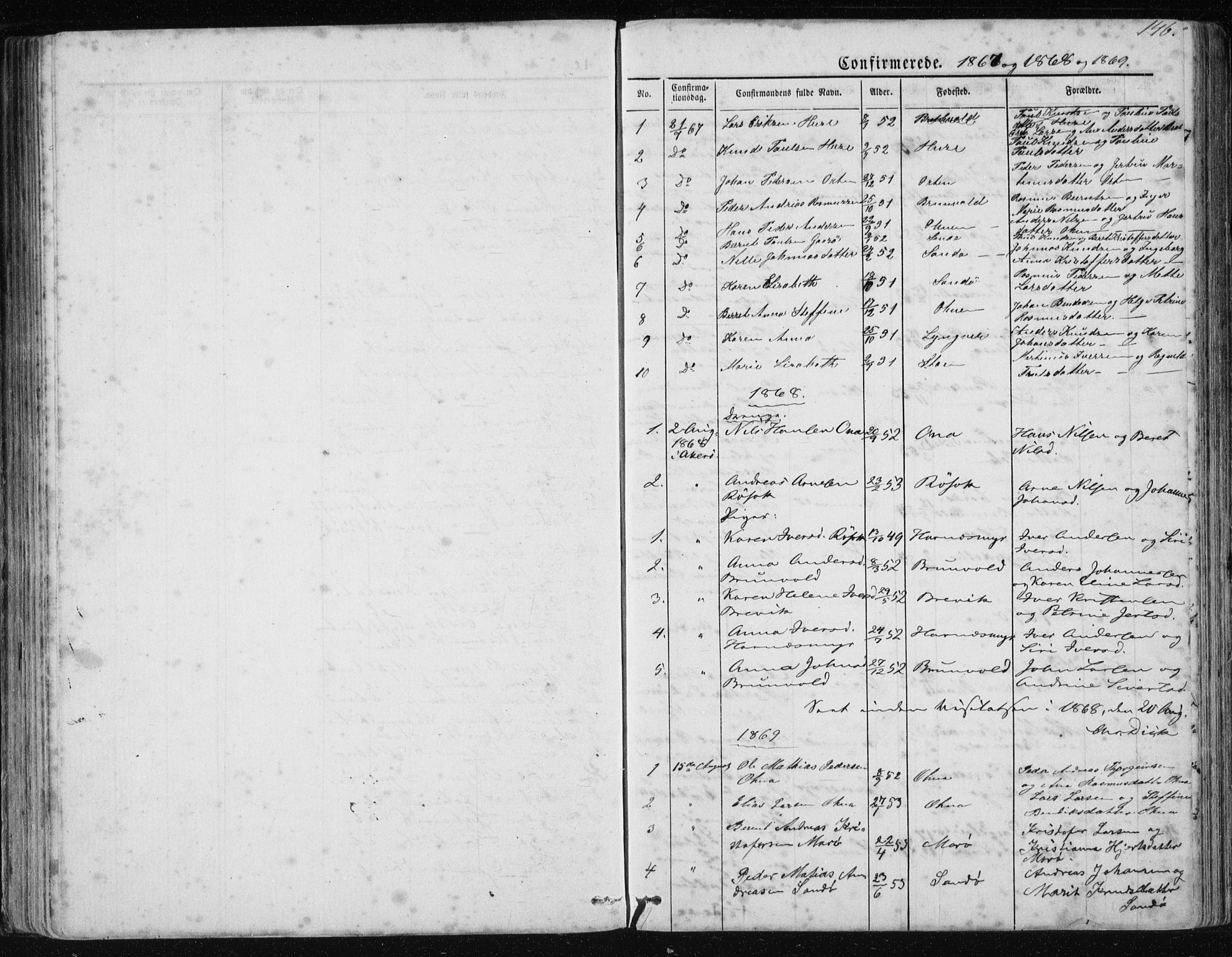 Ministerialprotokoller, klokkerbøker og fødselsregistre - Møre og Romsdal, AV/SAT-A-1454/561/L0732: Parish register (copy) no. 561C02, 1867-1900, p. 146