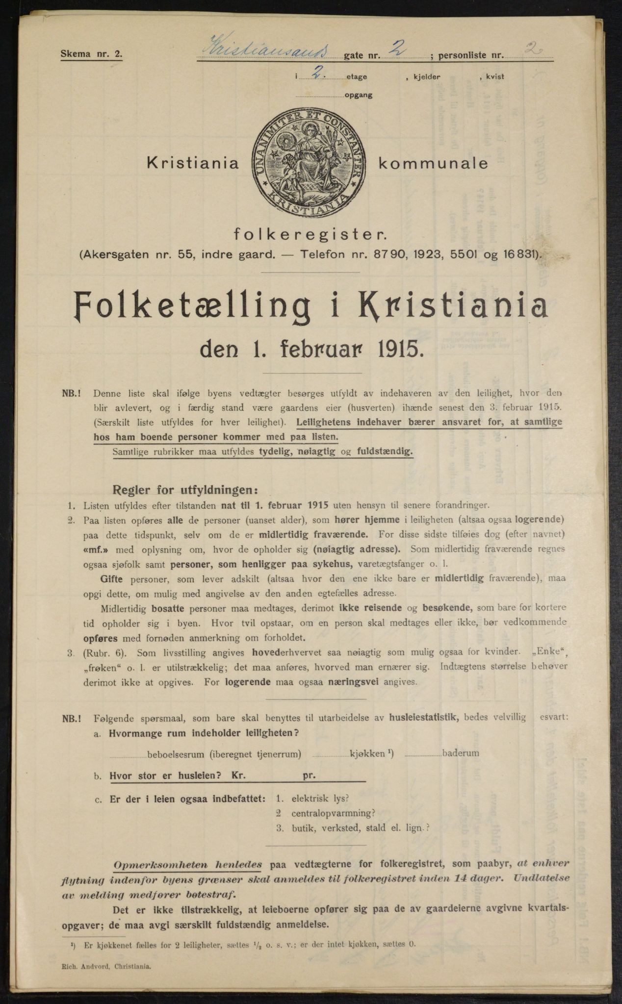 OBA, Municipal Census 1915 for Kristiania, 1915, p. 53751