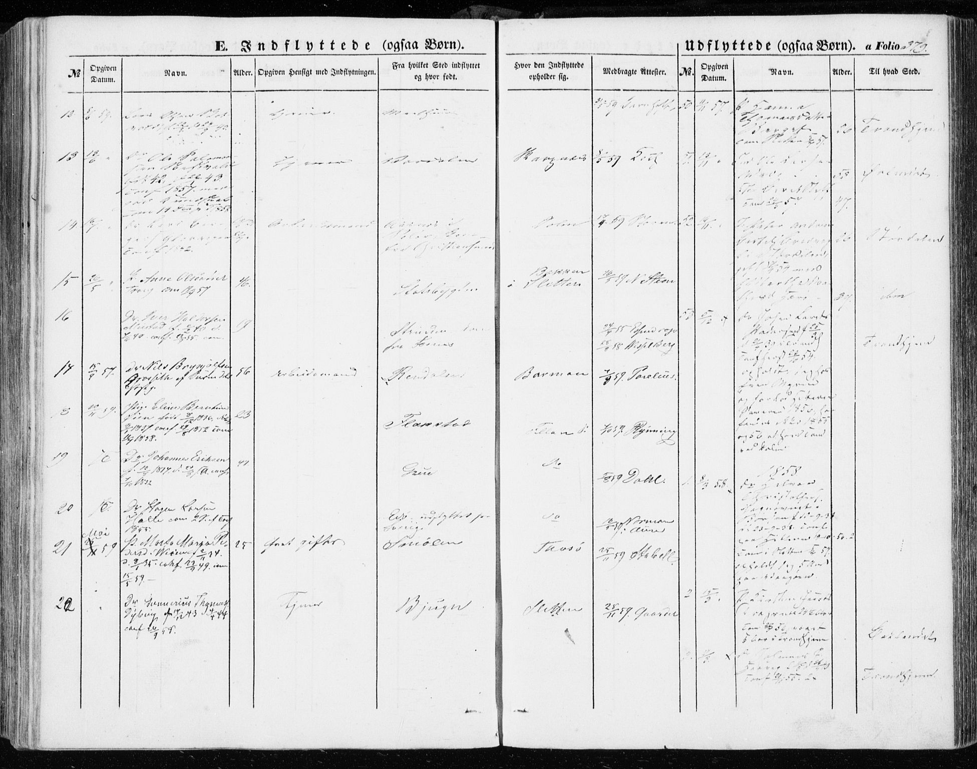 Ministerialprotokoller, klokkerbøker og fødselsregistre - Sør-Trøndelag, SAT/A-1456/634/L0530: Parish register (official) no. 634A06, 1852-1860, p. 379