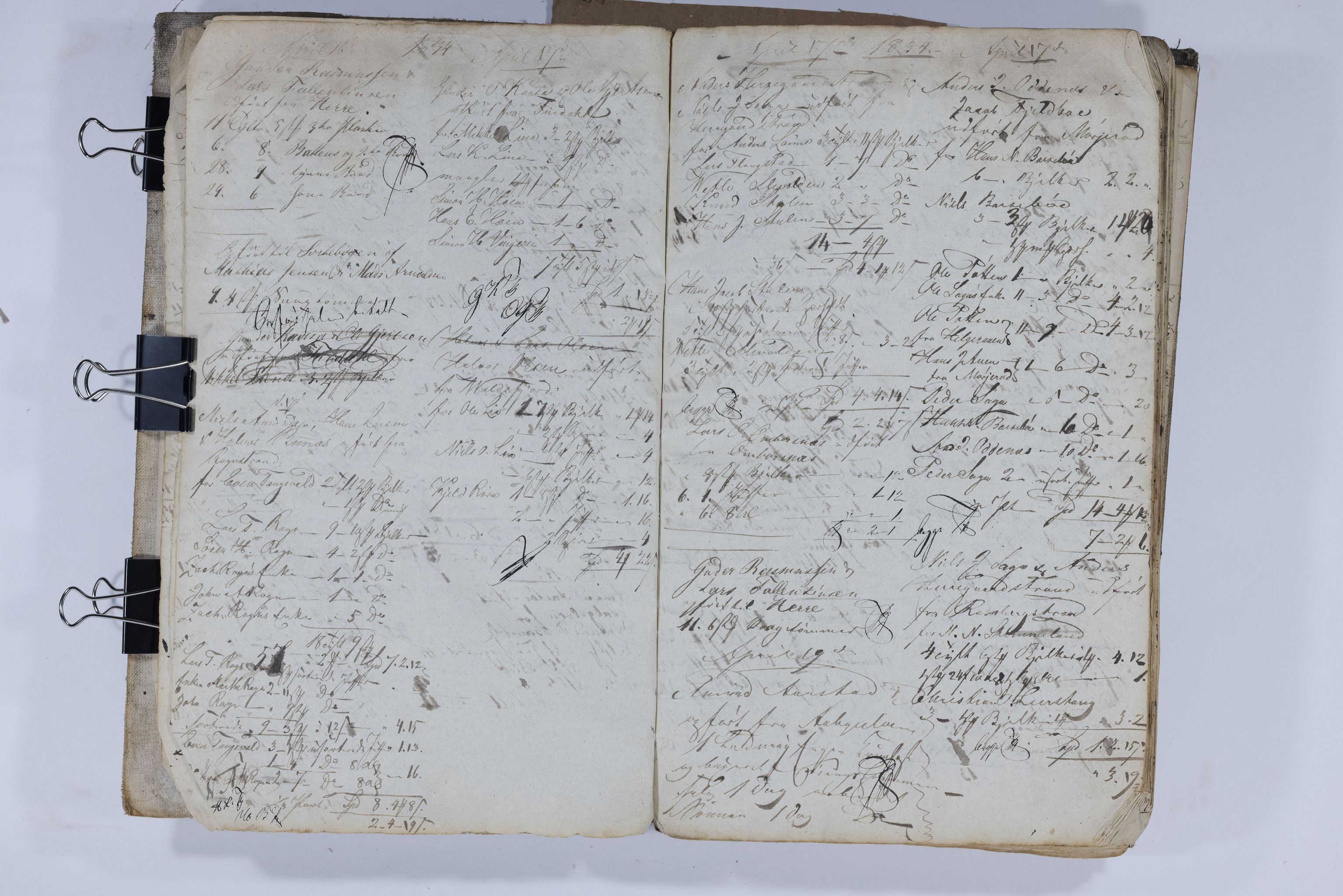 , Udførselsbog, 1833-47, 1833-1847, p. 12