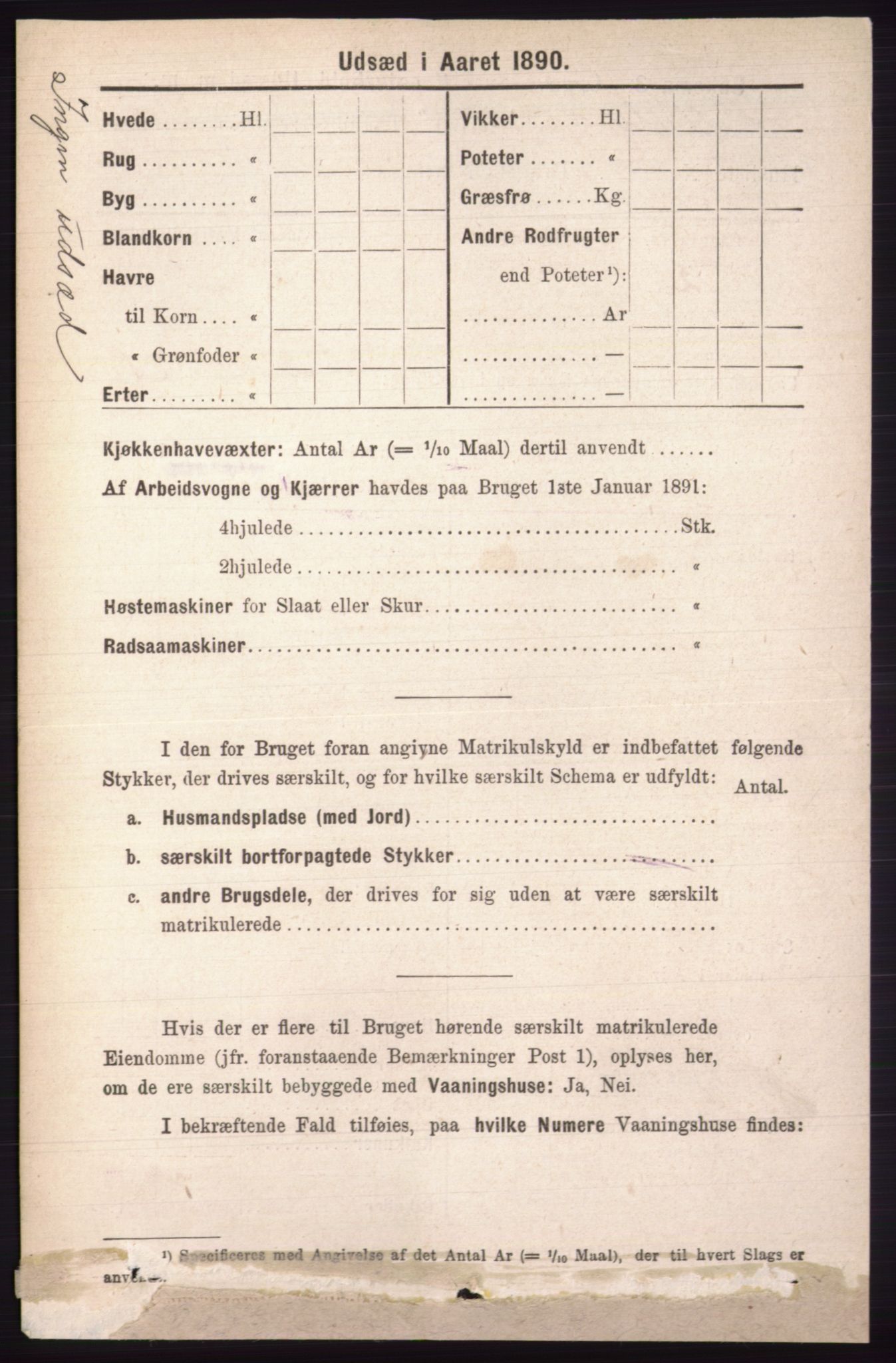 RA, 1891 census for 0438 Lille Elvedalen, 1891, p. 4229