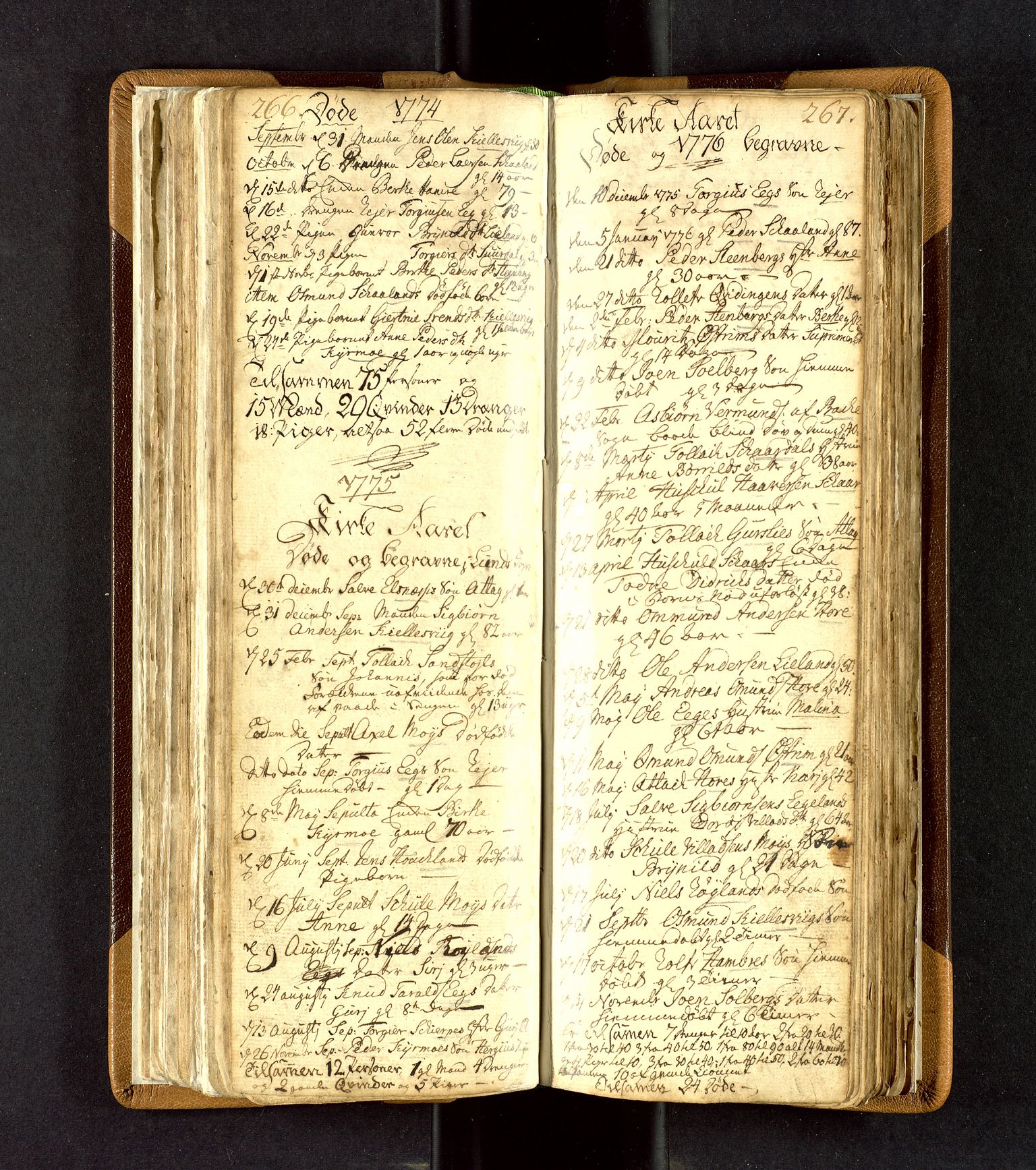 Lund sokneprestkontor, SAST/A-101809/S06/L0003: Parish register (official) no. A 3, 1761-1801, p. 266-267