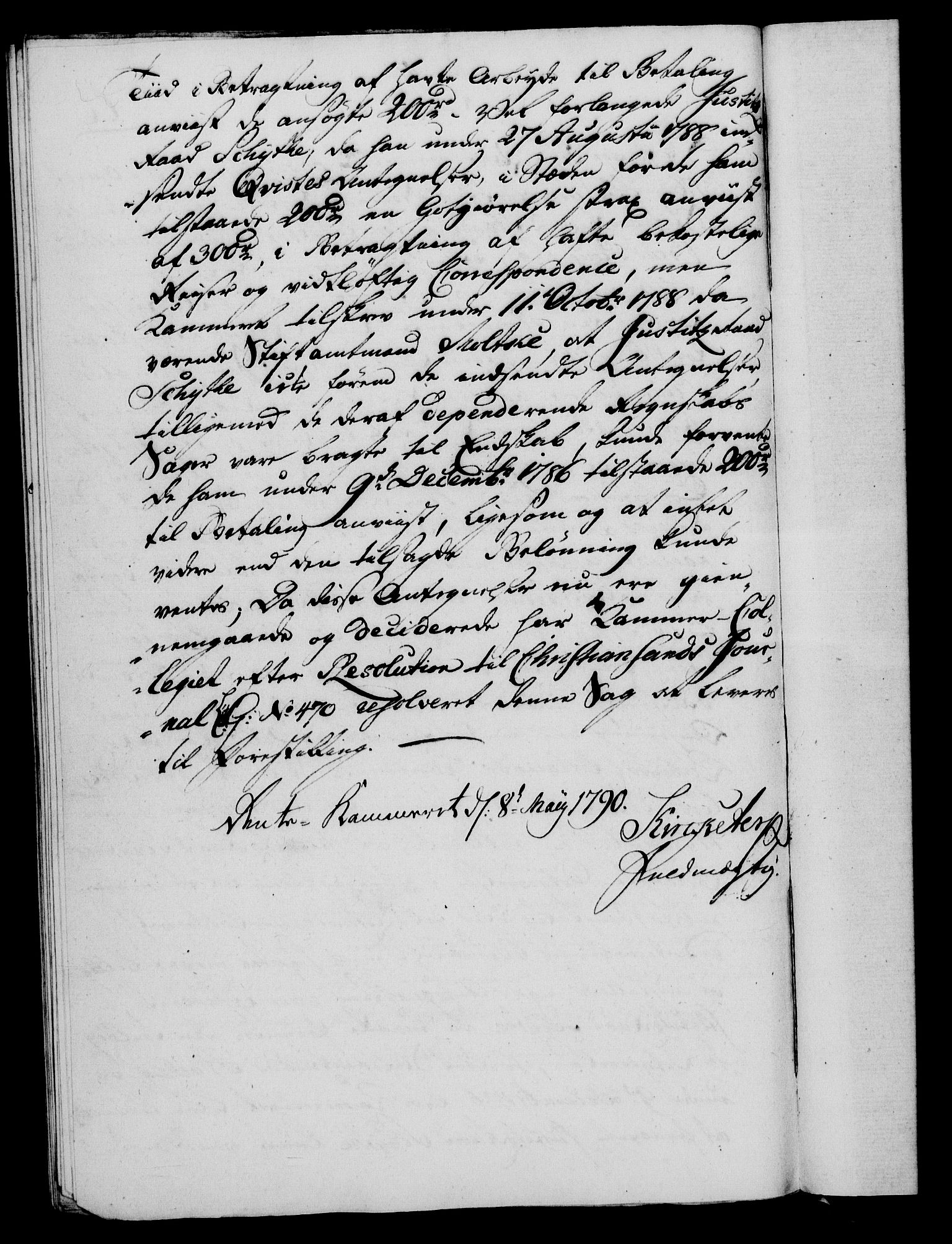Rentekammeret, Kammerkanselliet, RA/EA-3111/G/Gf/Gfa/L0072: Norsk relasjons- og resolusjonsprotokoll (merket RK 52.72), 1790, p. 282