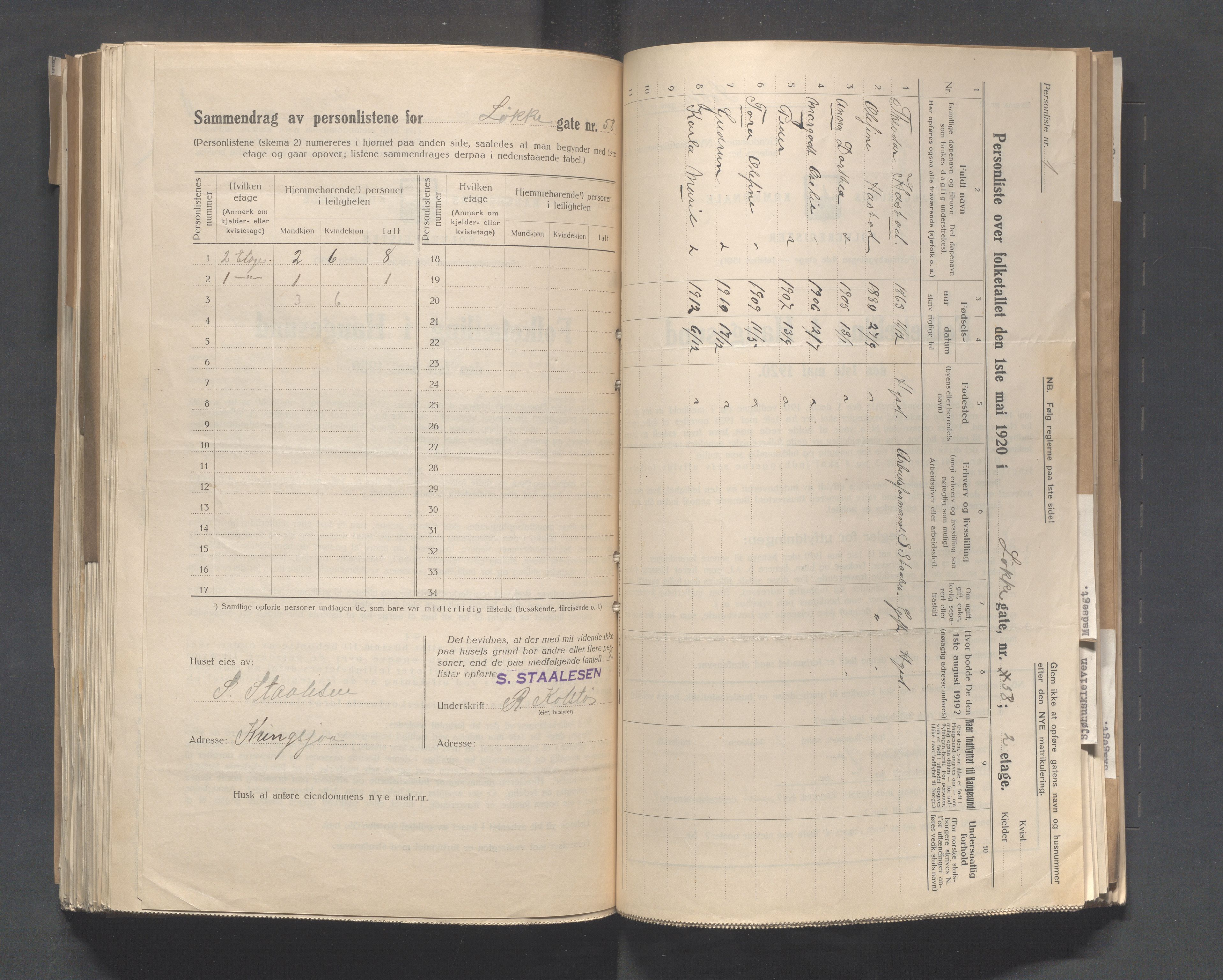 IKAR, Local census 1.5.1920 for Haugesund, 1920, p. 6253