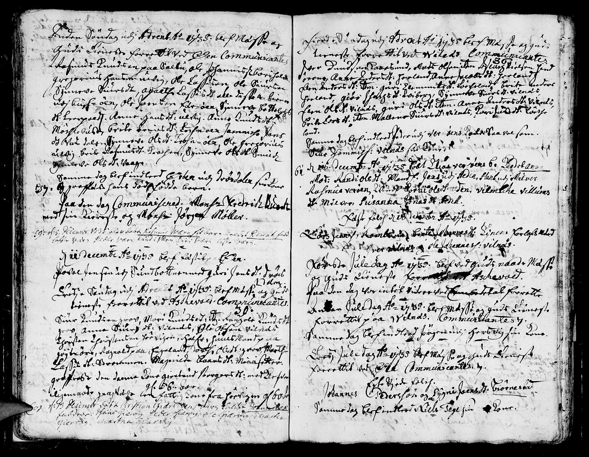 Askvoll sokneprestembete, SAB/A-79501/H/Haa/Haaa/L0006: Parish register (official) no. A 6, 1734-1738, p. 28