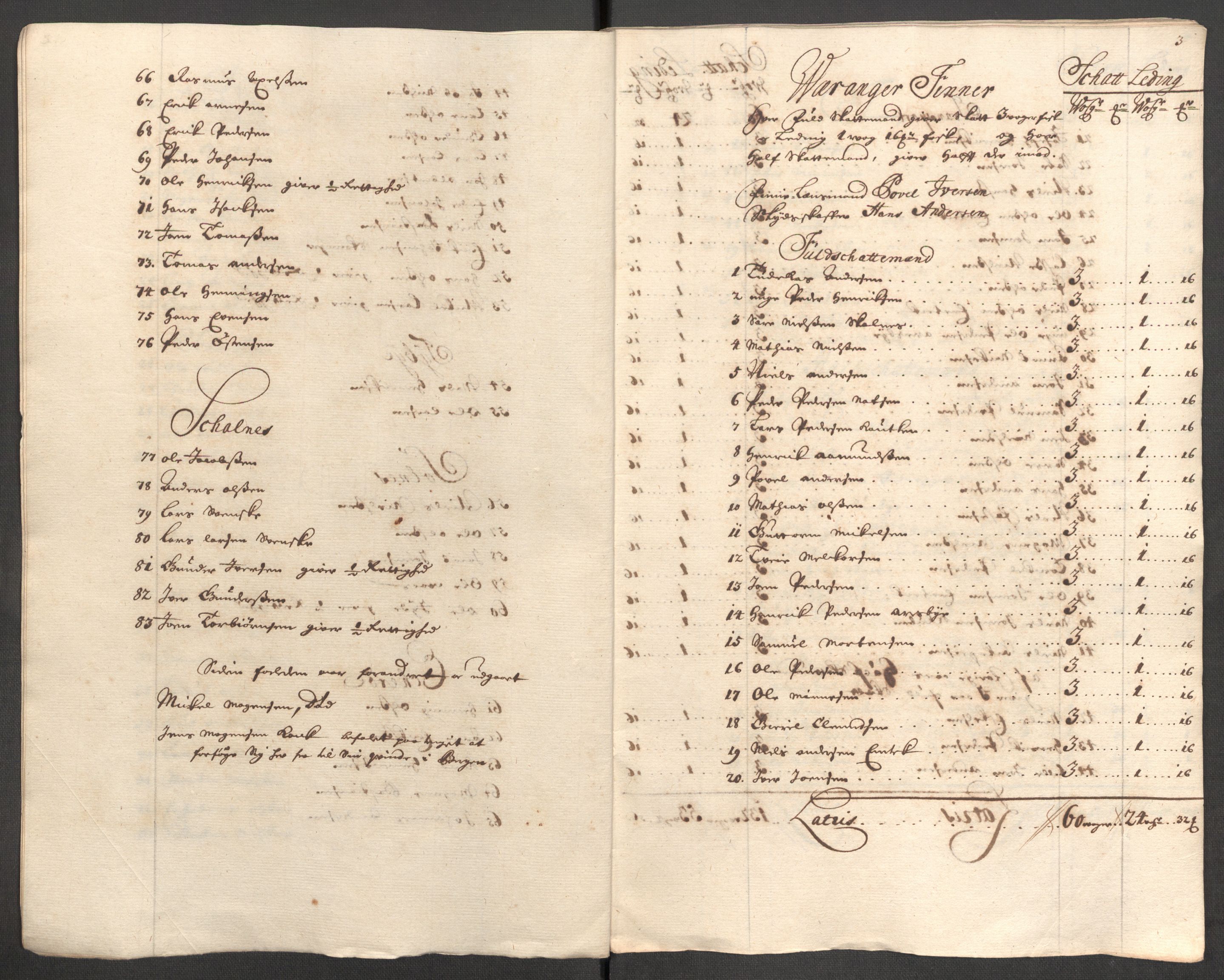 Rentekammeret inntil 1814, Reviderte regnskaper, Fogderegnskap, AV/RA-EA-4092/R69/L4854: Fogderegnskap Finnmark/Vardøhus, 1707-1708, p. 130