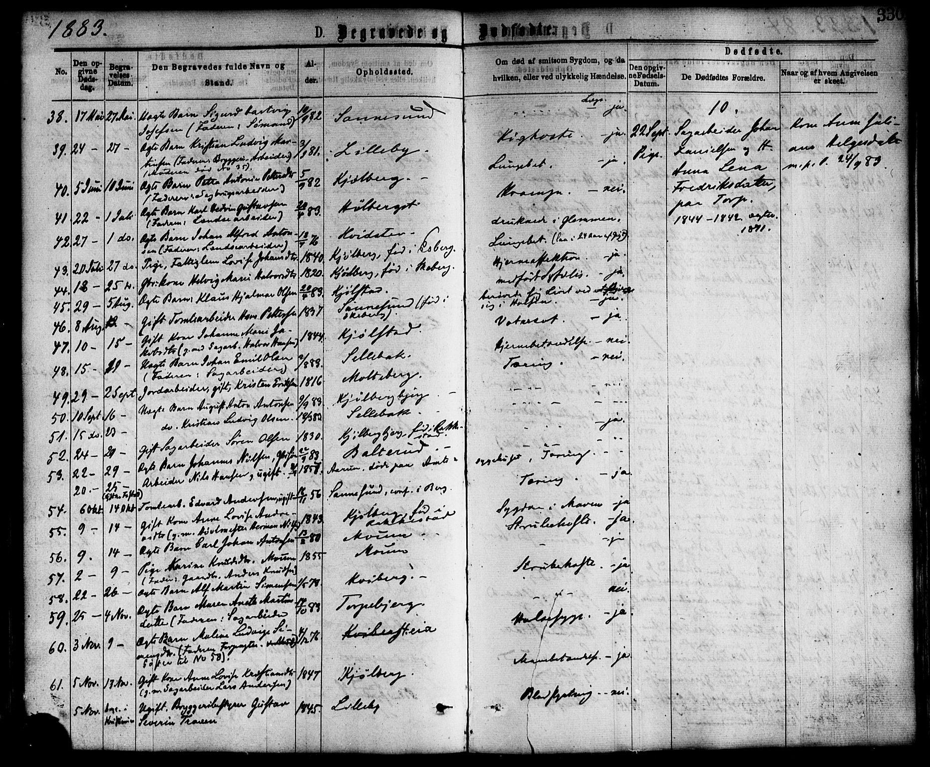 Borge prestekontor Kirkebøker, SAO/A-10903/F/Fa/L0007: Parish register (official) no. I 7, 1875-1886, p. 330