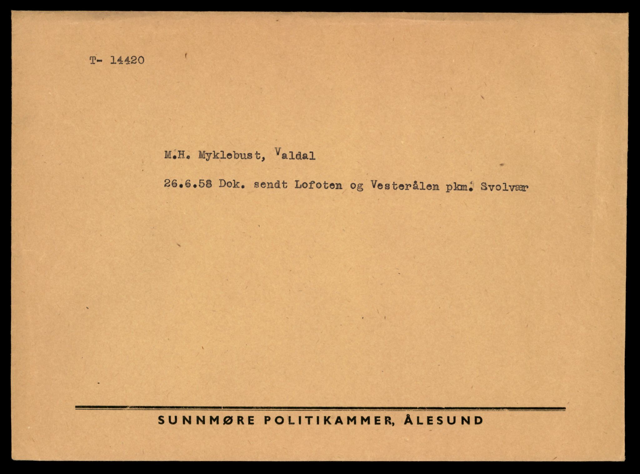 Møre og Romsdal vegkontor - Ålesund trafikkstasjon, AV/SAT-A-4099/F/Fe/L0045: Registreringskort for kjøretøy T 14320 - T 14444, 1927-1998, p. 2565