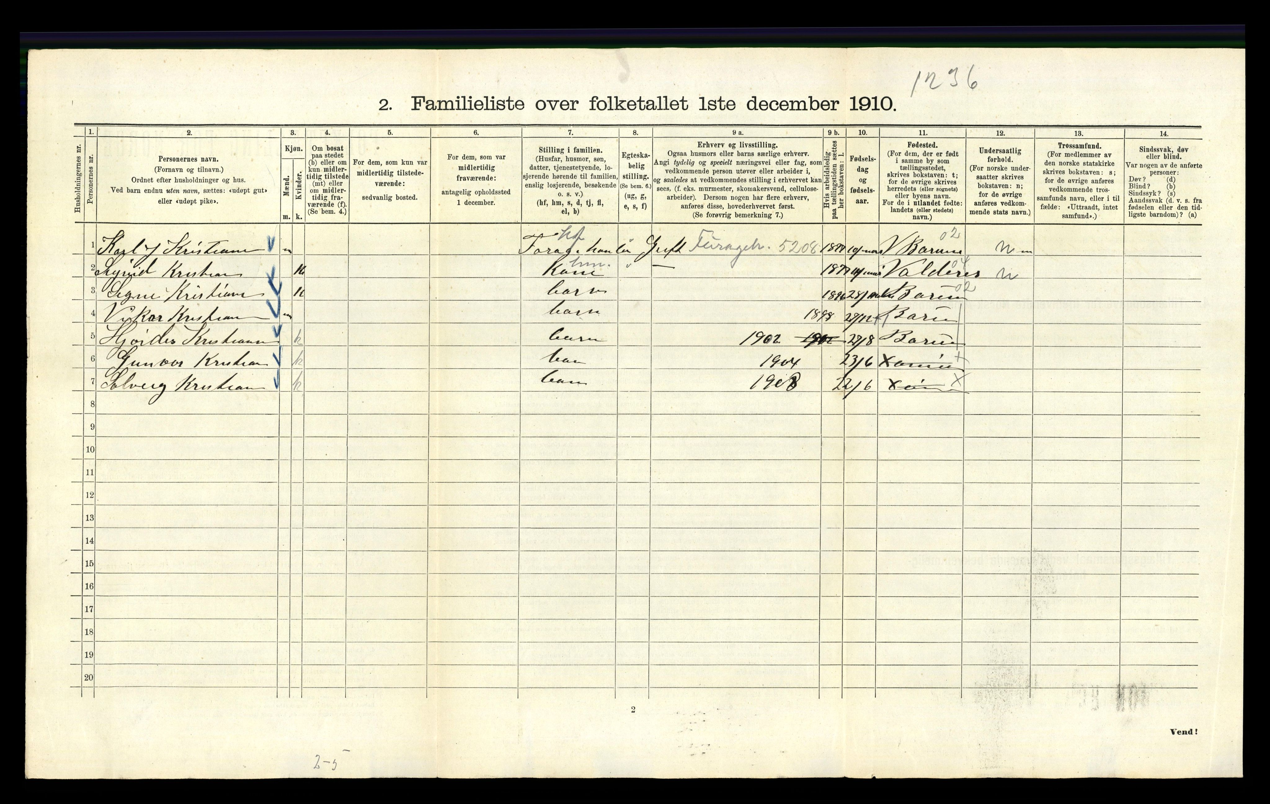 RA, 1910 census for Kristiania, 1910, p. 20218