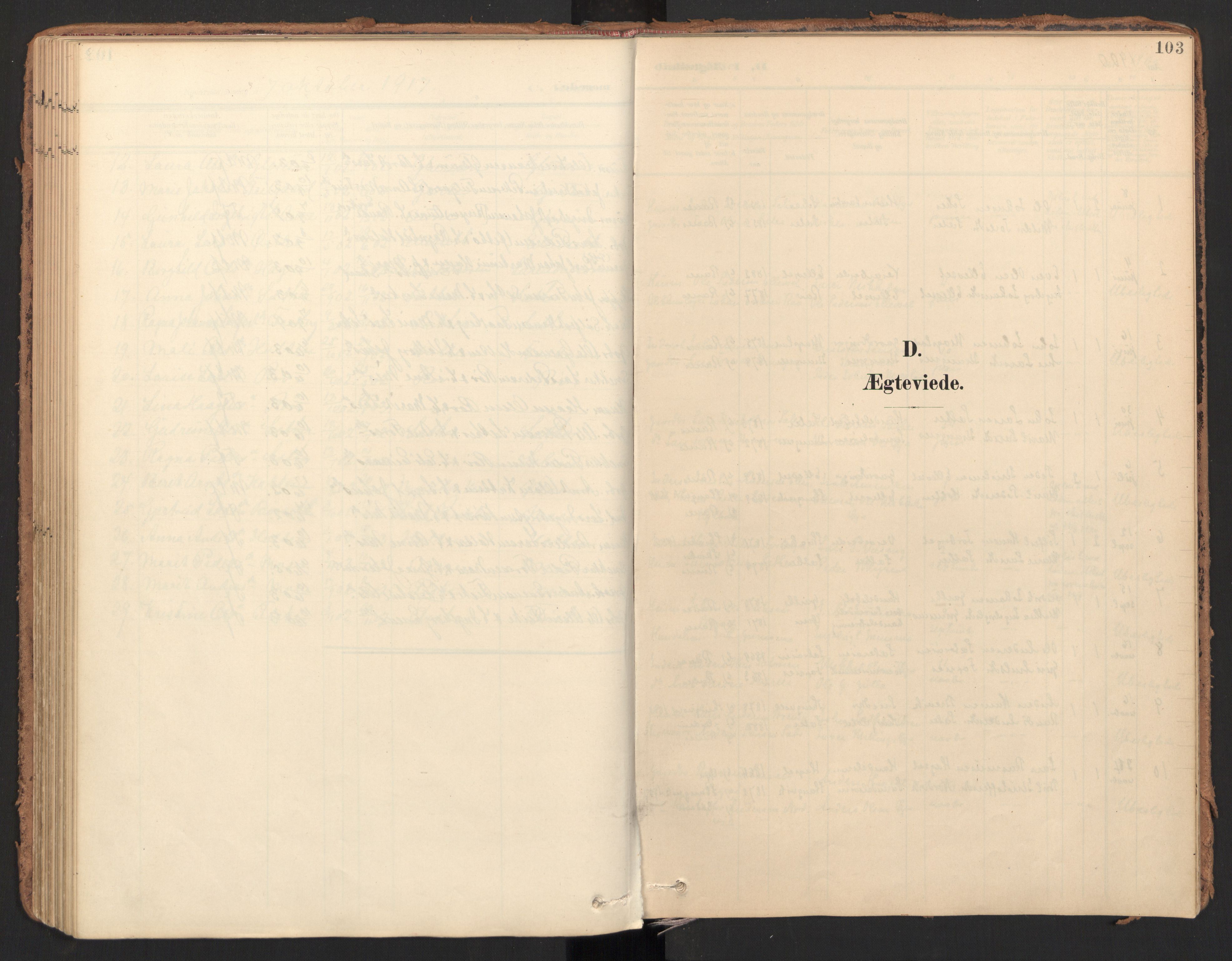 Ministerialprotokoller, klokkerbøker og fødselsregistre - Møre og Romsdal, SAT/A-1454/596/L1057: Parish register (official) no. 596A02, 1900-1917, p. 103