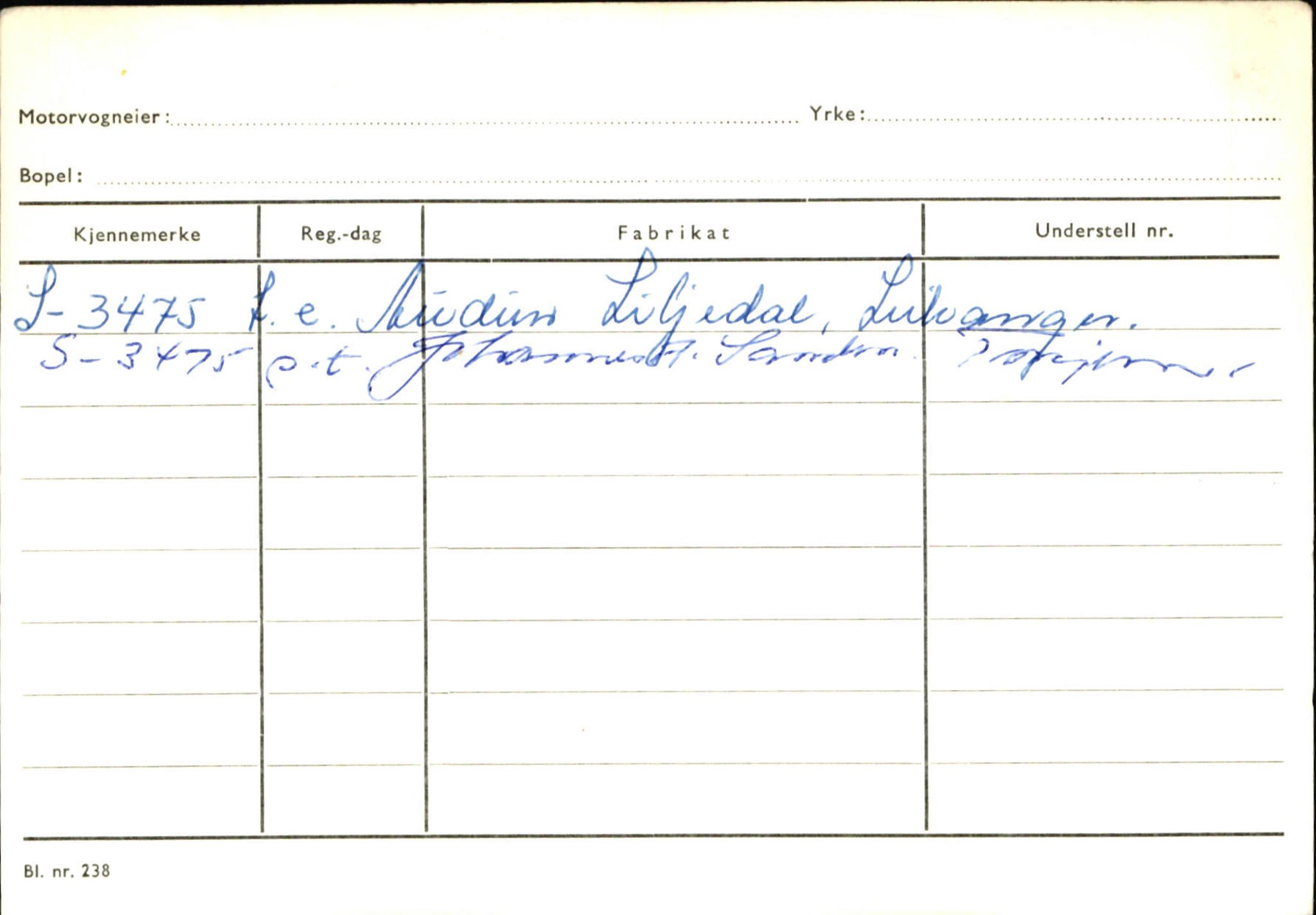 Statens vegvesen, Sogn og Fjordane vegkontor, AV/SAB-A-5301/4/F/L0126: Eigarregister Fjaler M-Å. Leikanger A-Å, 1945-1975, p. 1266