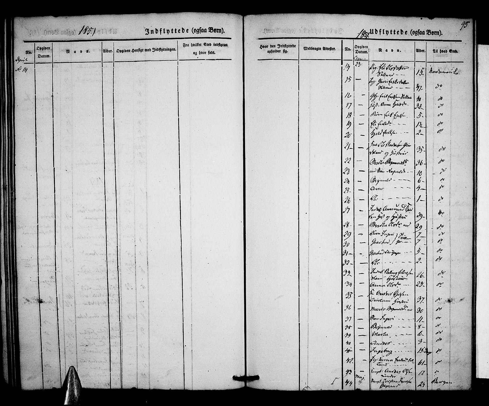Voss sokneprestembete, AV/SAB-A-79001/H/Haa: Parish register (official) no. A 15, 1845-1855, p. 95