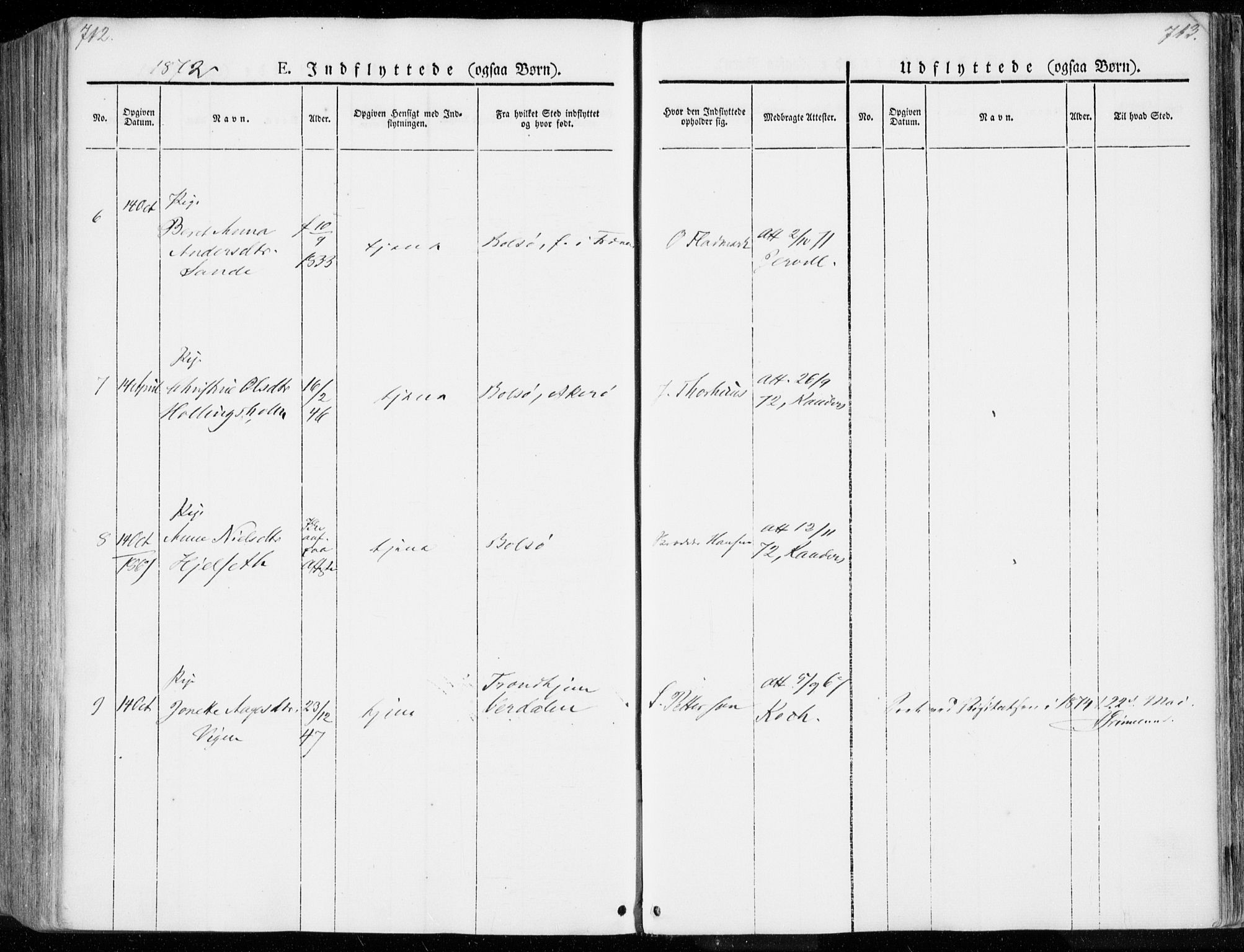 Ministerialprotokoller, klokkerbøker og fødselsregistre - Møre og Romsdal, AV/SAT-A-1454/558/L0689: Parish register (official) no. 558A03, 1843-1872, p. 712-713