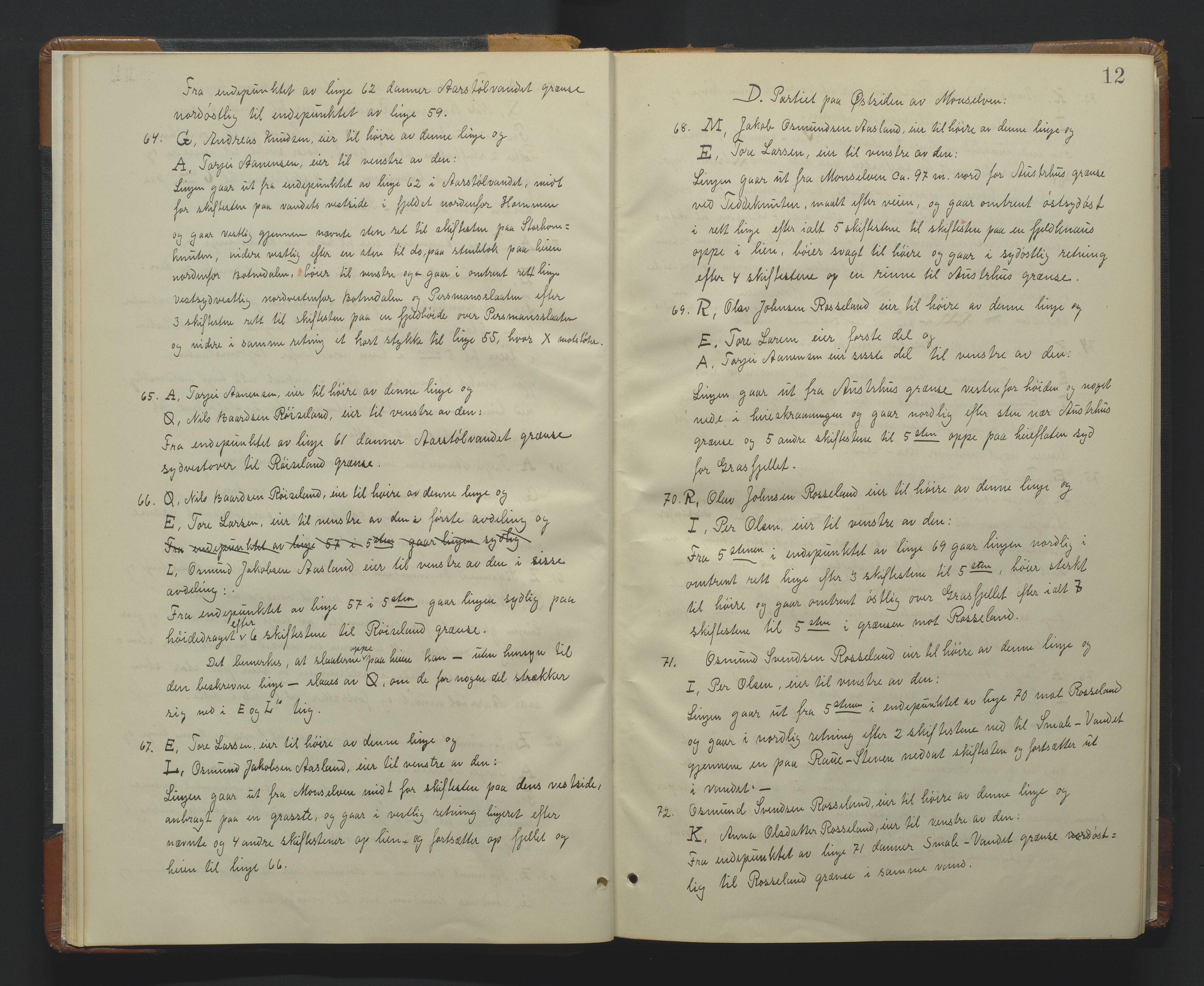 Utskiftningsformannen i Lister og Mandal amt, AV/SAK-1541-0003/F/Fa/Fac/L0002: Utskiftningsprotokoll med gårdsregister, Mandal domssokn, nr 1-b, 1926-1935