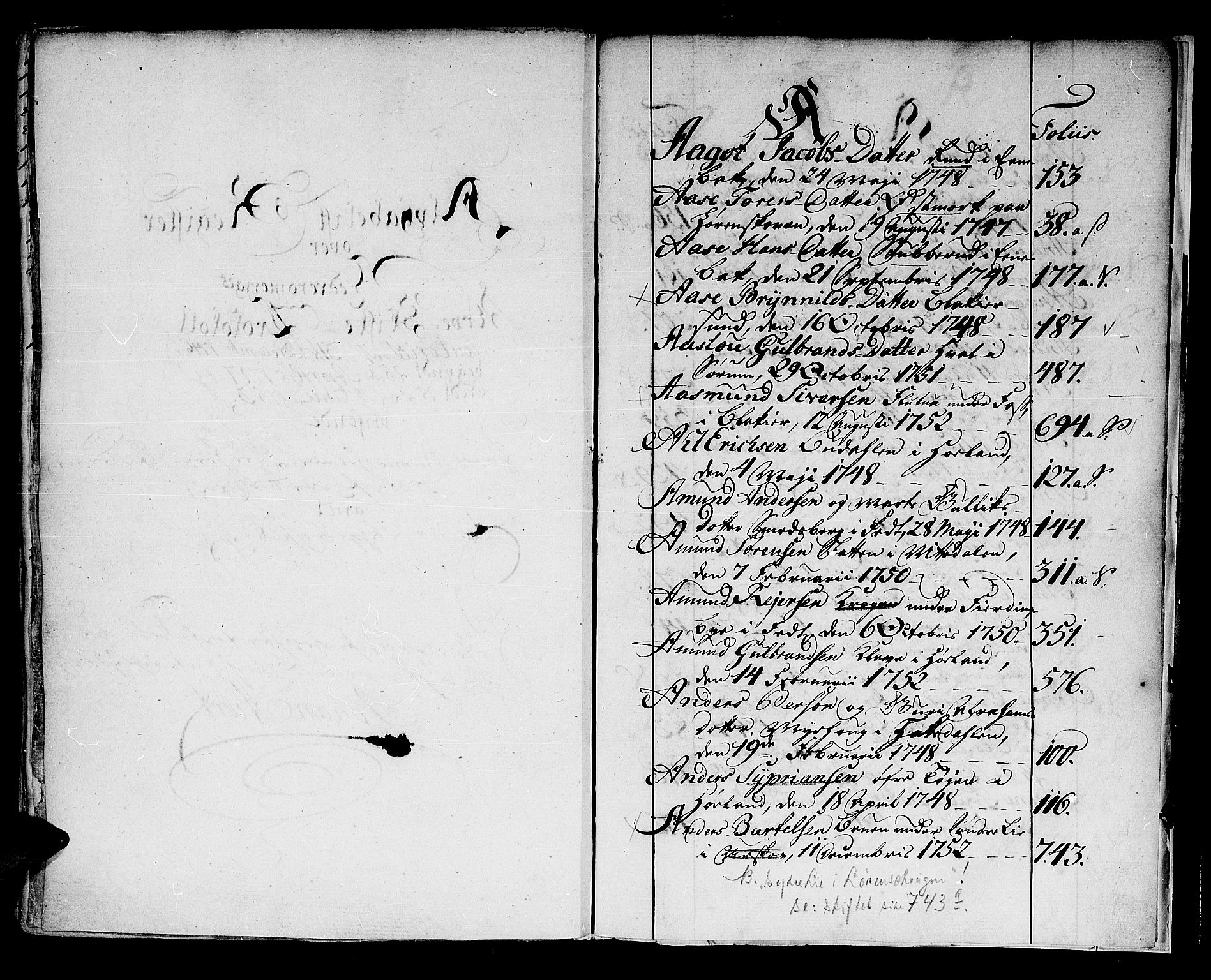 Nedre Romerike sorenskriveri, SAO/A-10469/H/Hd/Hda/L0007a: Skifteprotokoll, 1747-1753