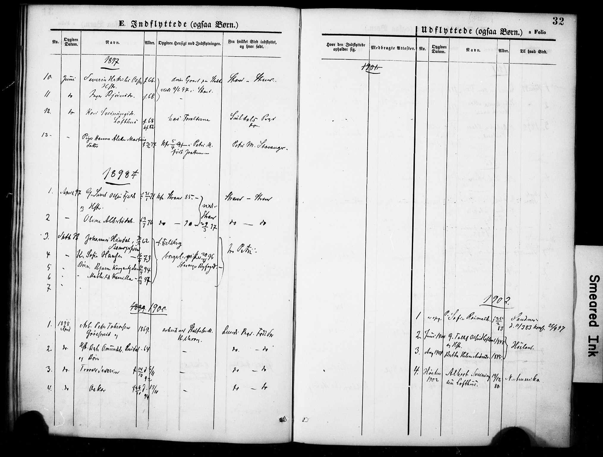 Hetland sokneprestkontor, AV/SAST-A-101826/30/30BA/L0007: Parish register (official) no. A 7, 1870-1924, p. 32