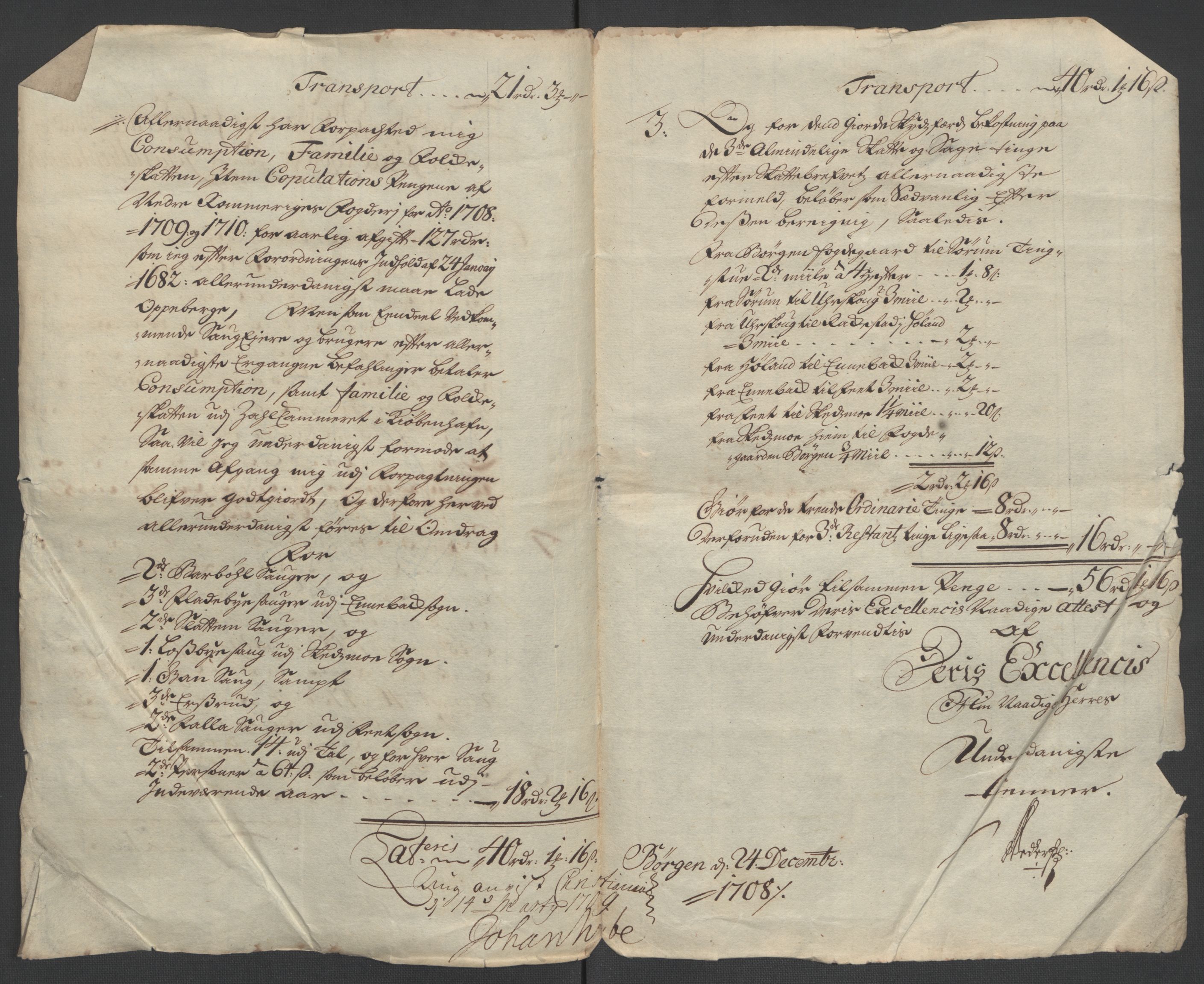 Rentekammeret inntil 1814, Reviderte regnskaper, Fogderegnskap, AV/RA-EA-4092/R11/L0590: Fogderegnskap Nedre Romerike, 1706-1707, p. 374