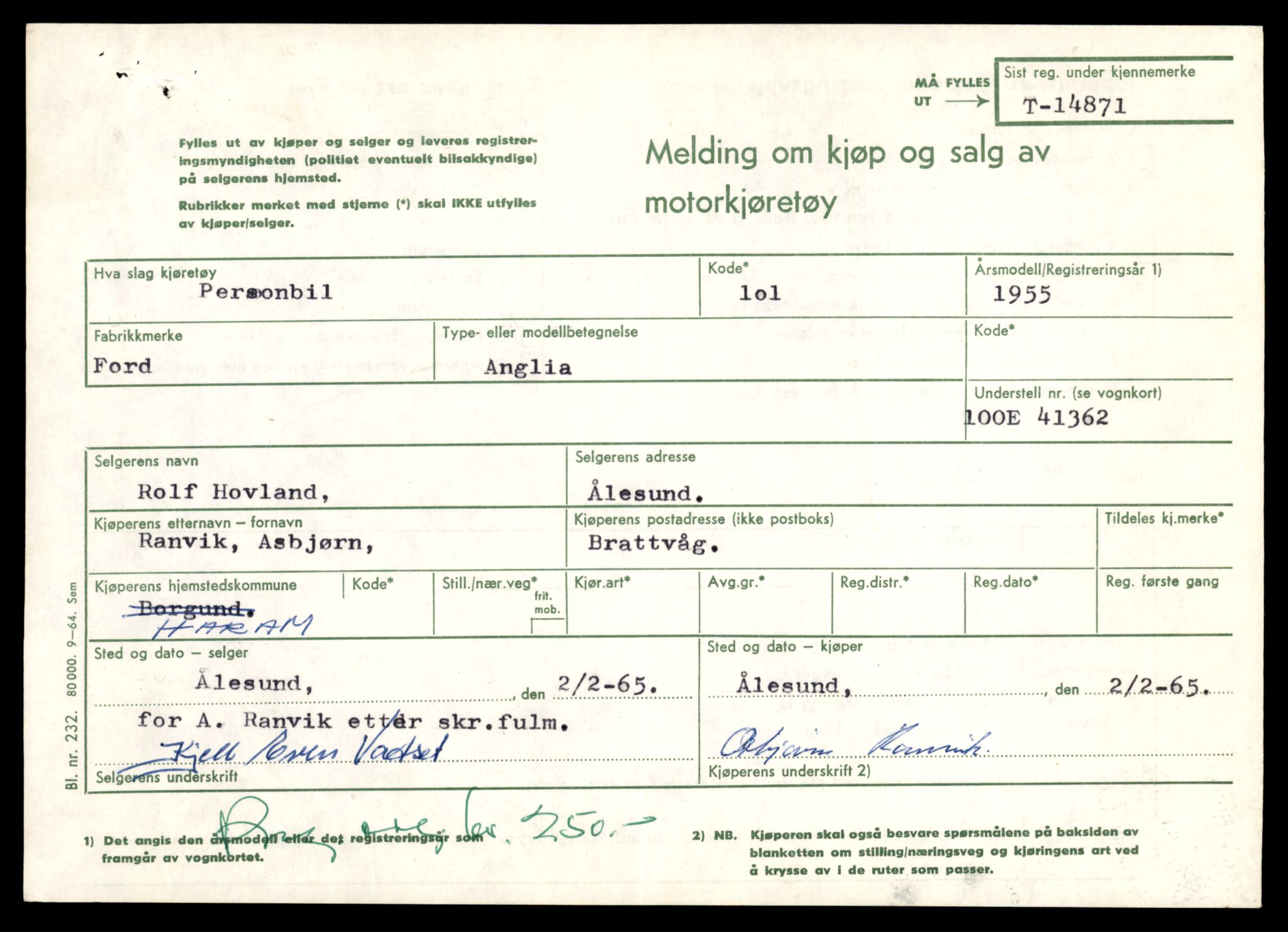 Møre og Romsdal vegkontor - Ålesund trafikkstasjon, AV/SAT-A-4099/F/Fe/L0049: Registreringskort for kjøretøy T 14864 - T 18613, 1927-1998, p. 181
