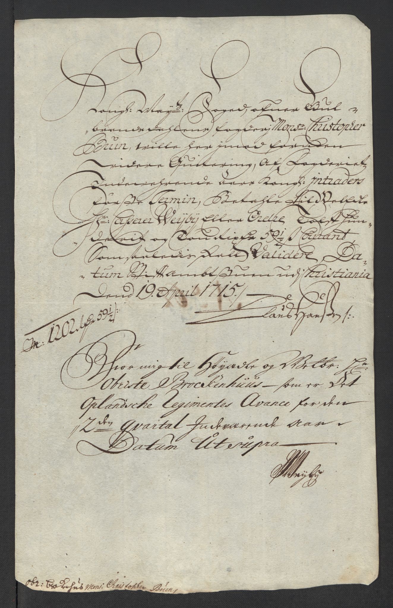 Rentekammeret inntil 1814, Reviderte regnskaper, Fogderegnskap, AV/RA-EA-4092/R17/L1184: Fogderegnskap Gudbrandsdal, 1715, p. 274