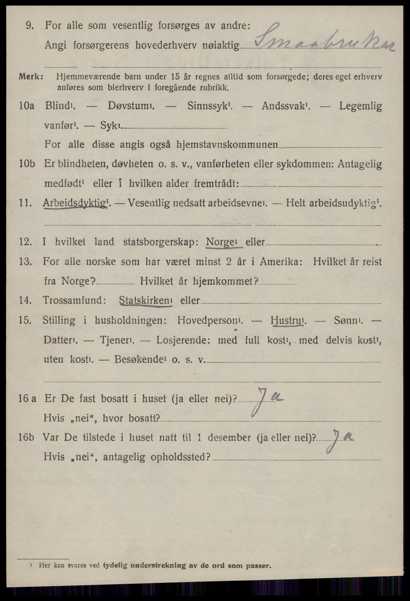 SAT, 1920 census for Ørsta, 1920, p. 6849