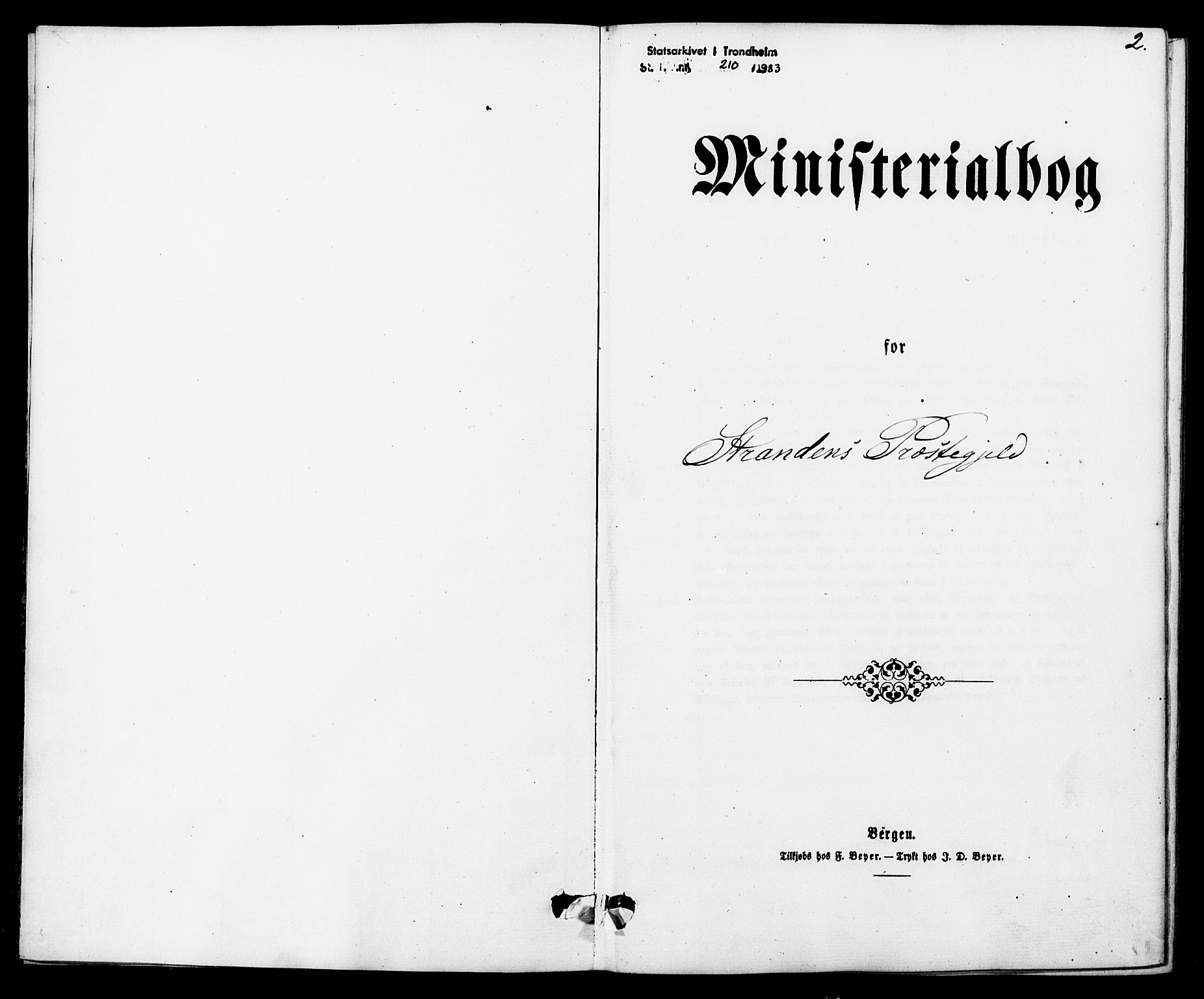 Ministerialprotokoller, klokkerbøker og fødselsregistre - Møre og Romsdal, SAT/A-1454/520/L0282: Parish register (official) no. 520A11, 1862-1881, p. 2