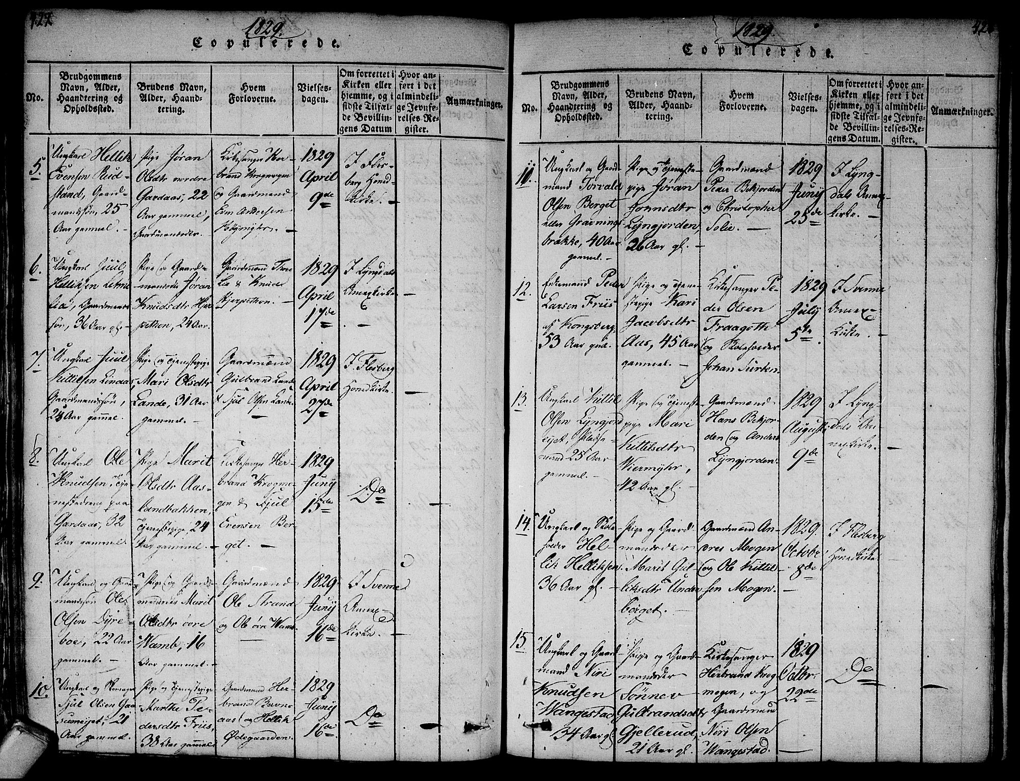 Flesberg kirkebøker, AV/SAKO-A-18/F/Fa/L0005: Parish register (official) no. I 5, 1816-1834, p. 427-428