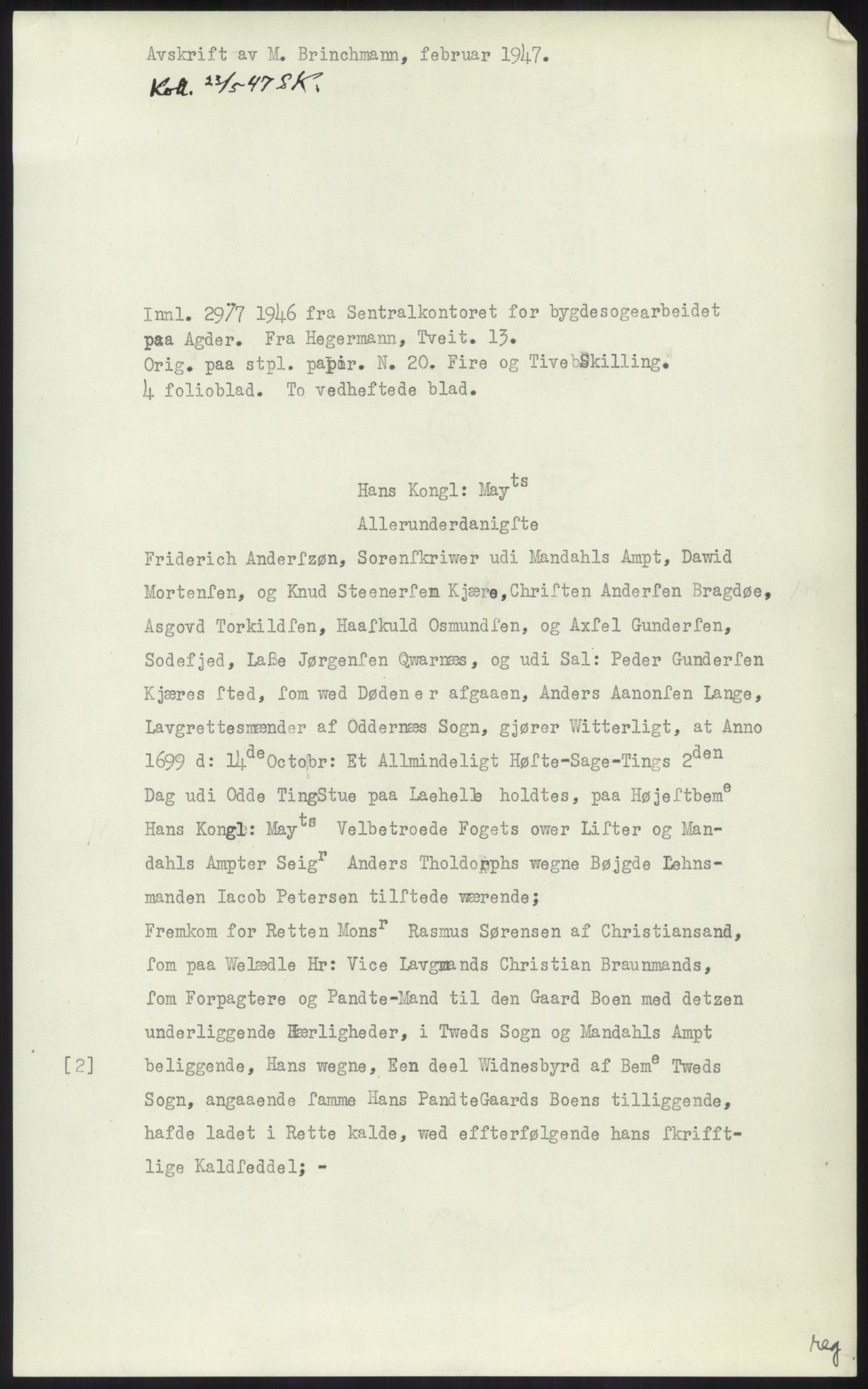 Samlinger til kildeutgivelse, Diplomavskriftsamlingen, RA/EA-4053/H/Ha, p. 1494