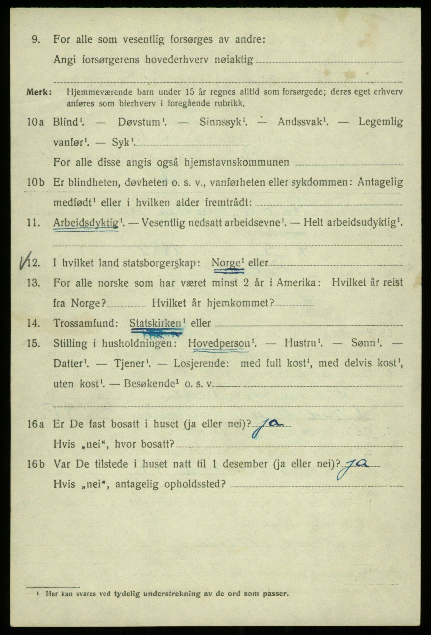 SAB, 1920 census for Bergen, 1920, p. 95841