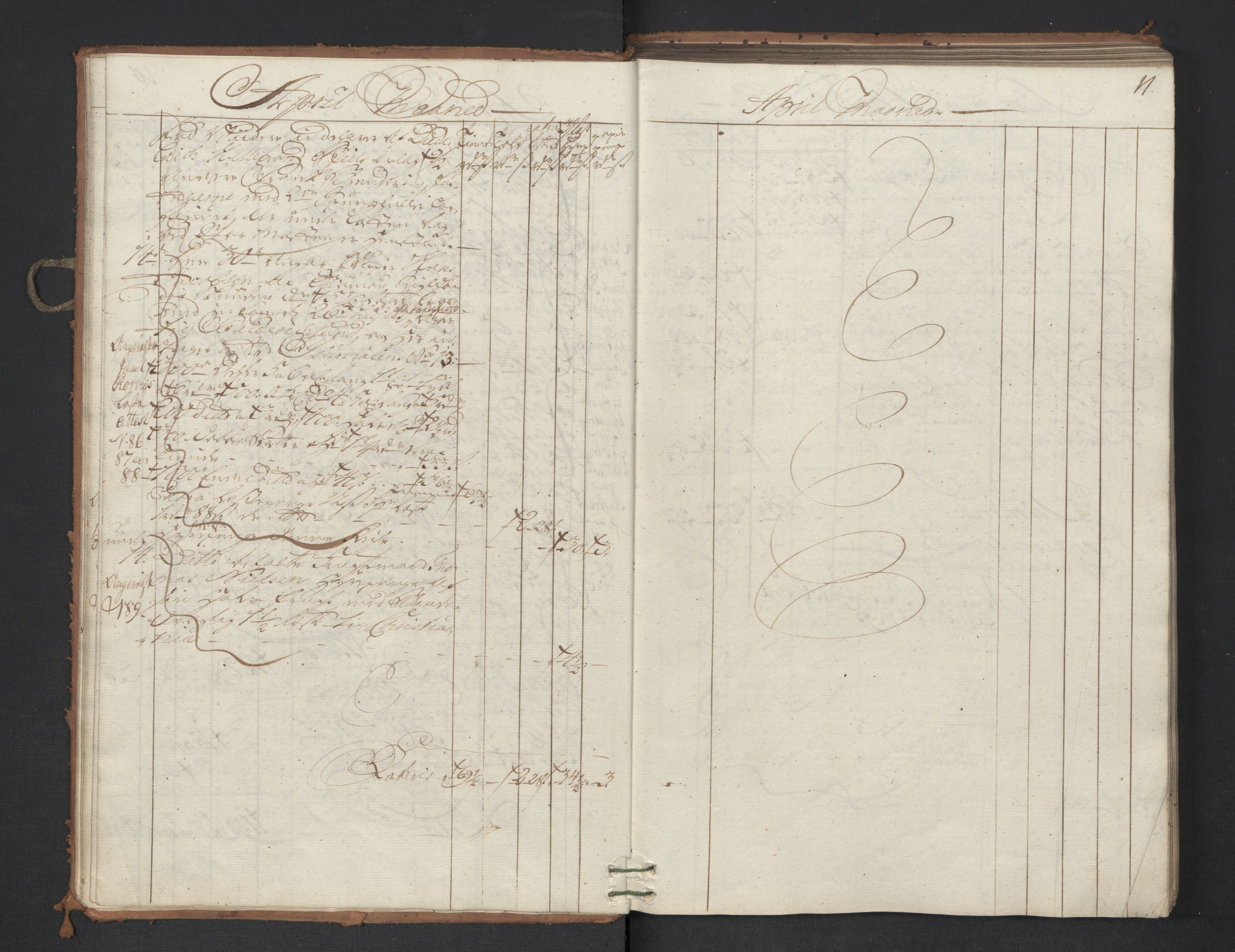 Generaltollkammeret, tollregnskaper, AV/RA-EA-5490/R01/L0047/0001: Tollregnskaper Fredrikshald / Utgående hovedtollbok, 1762, p. 10b-11a