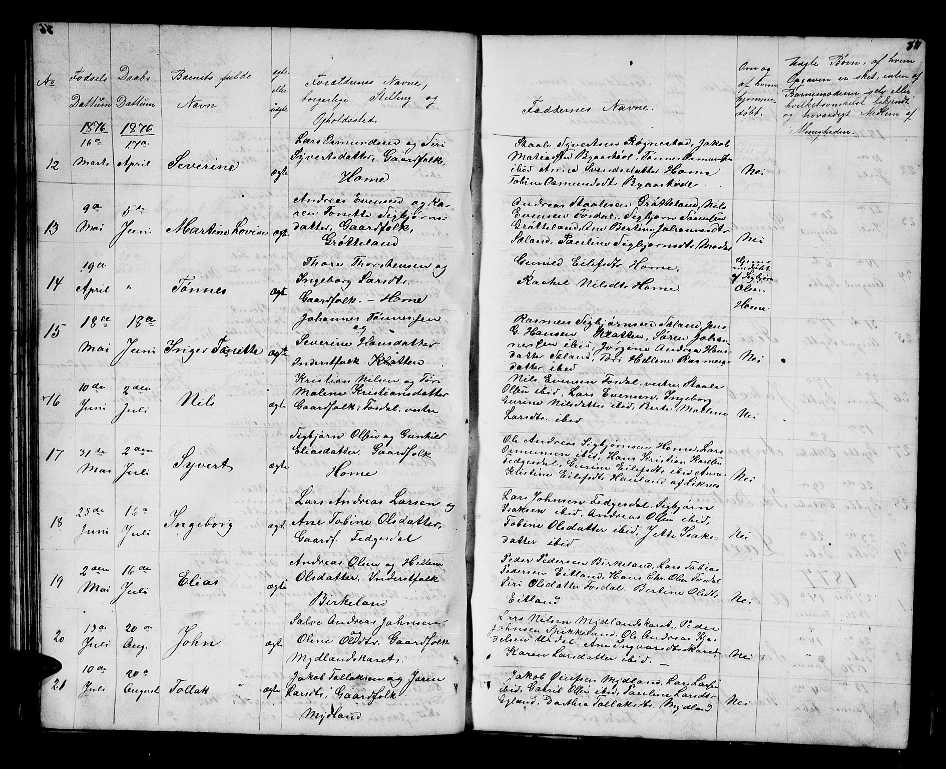 Bakke sokneprestkontor, AV/SAK-1111-0002/F/Fb/Fbb/L0002: Parish register (copy) no. B 2, 1849-1878, p. 87