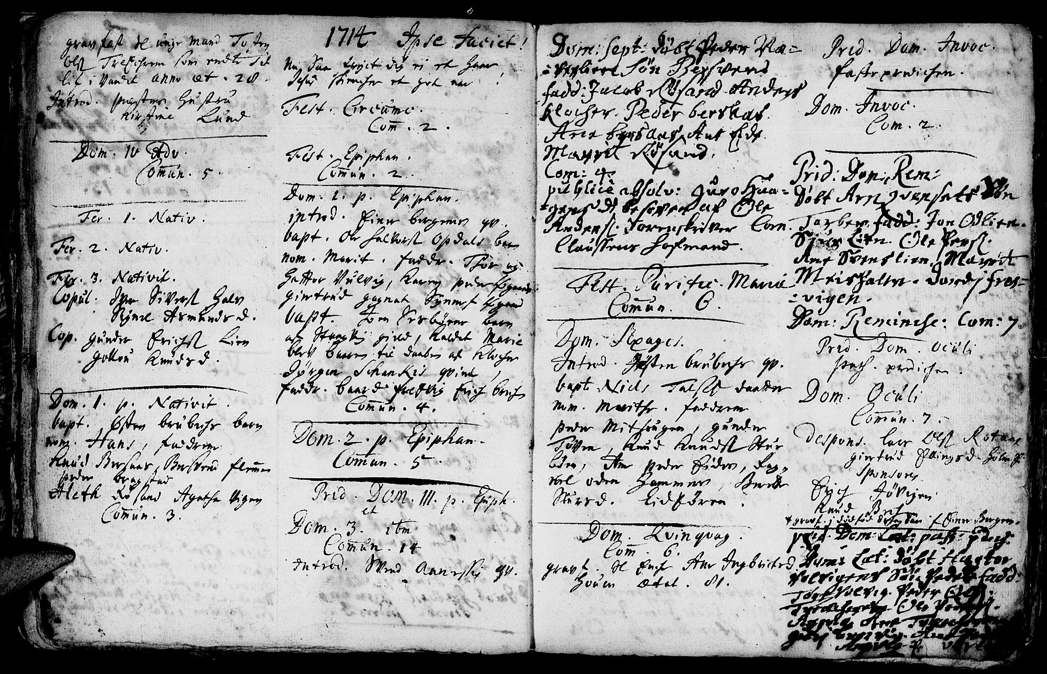 Ministerialprotokoller, klokkerbøker og fødselsregistre - Møre og Romsdal, AV/SAT-A-1454/586/L0977: Parish register (official) no. 586A03, 1706-1731