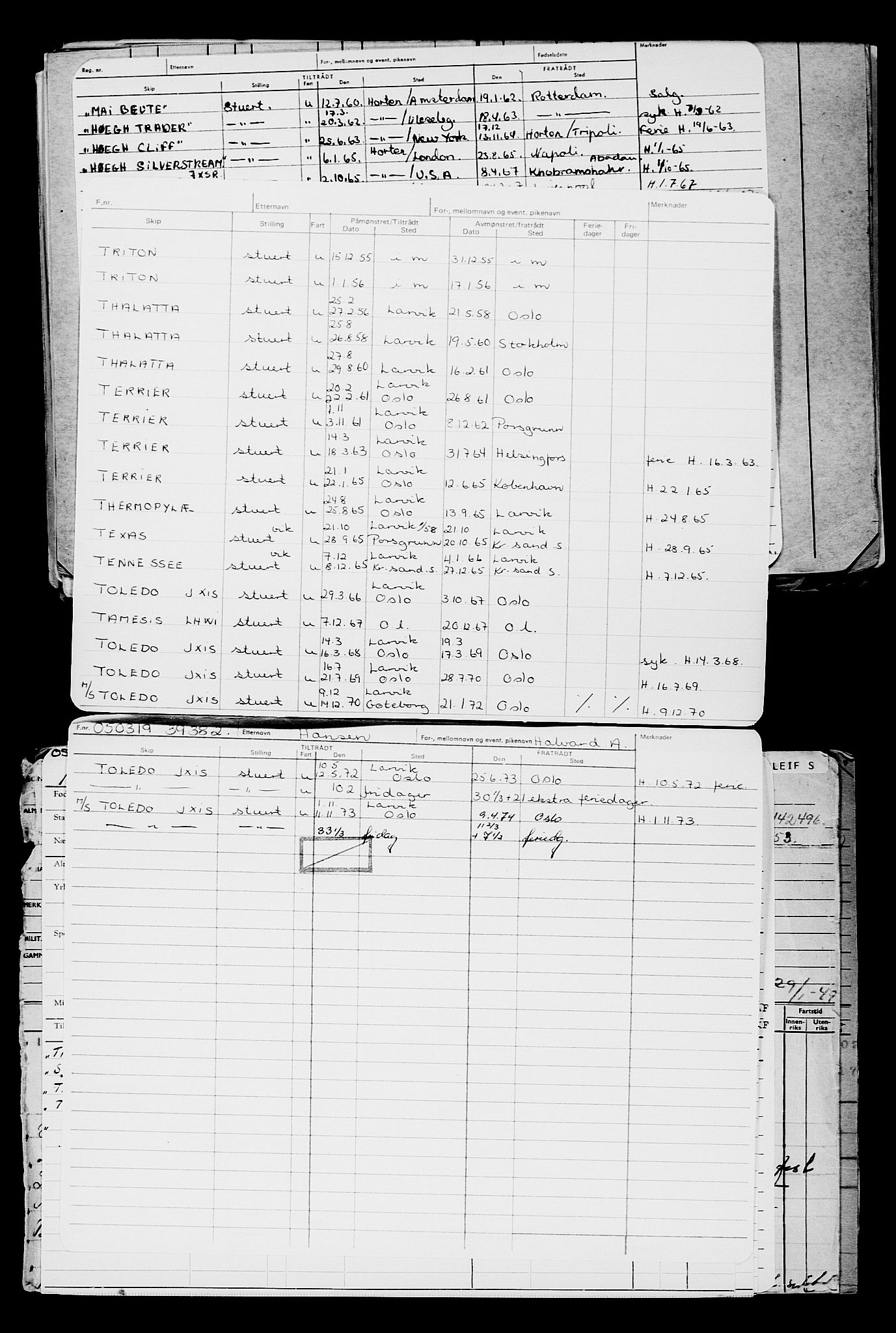 Direktoratet for sjømenn, RA/S-3545/G/Gb/L0166: Hovedkort, 1919, p. 686
